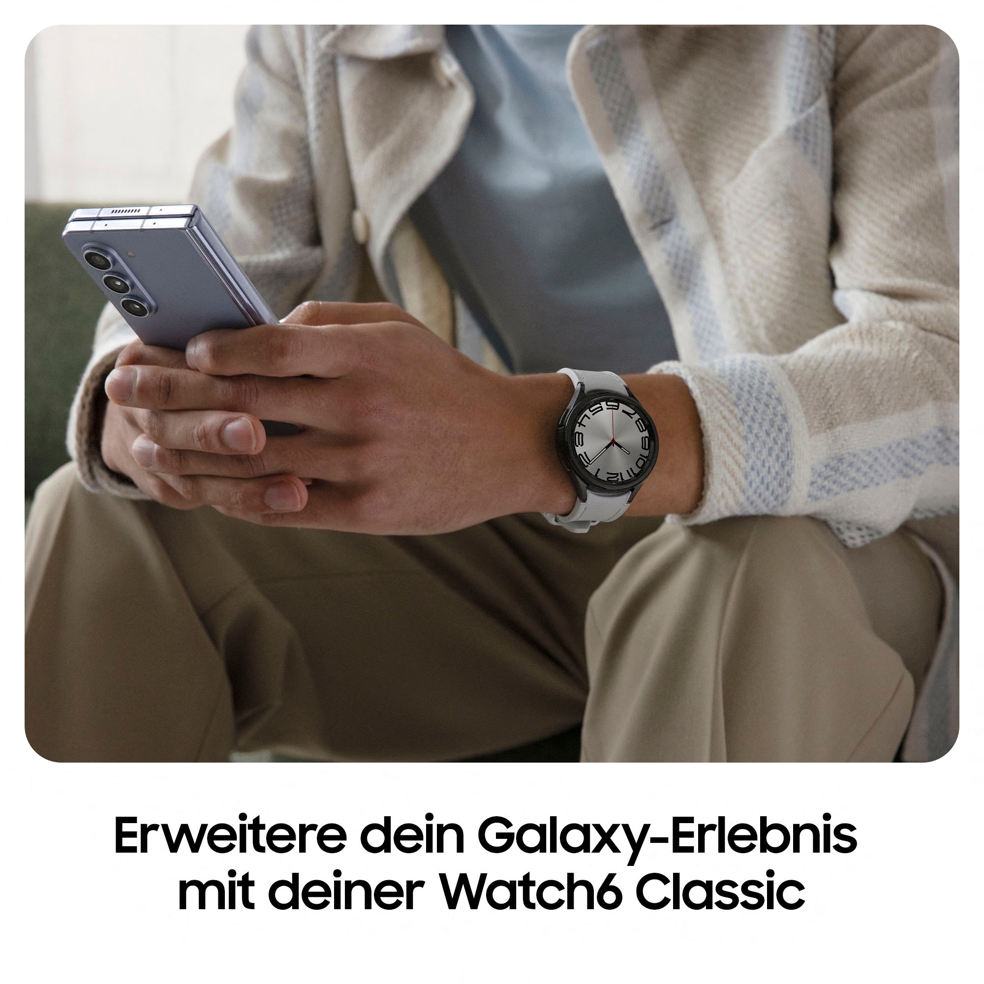 Samsung Smartwatch »Galaxy kaufen OS by Samsung) Watch 6 Classic 43mm«, LTE | UNIVERSAL (Wear