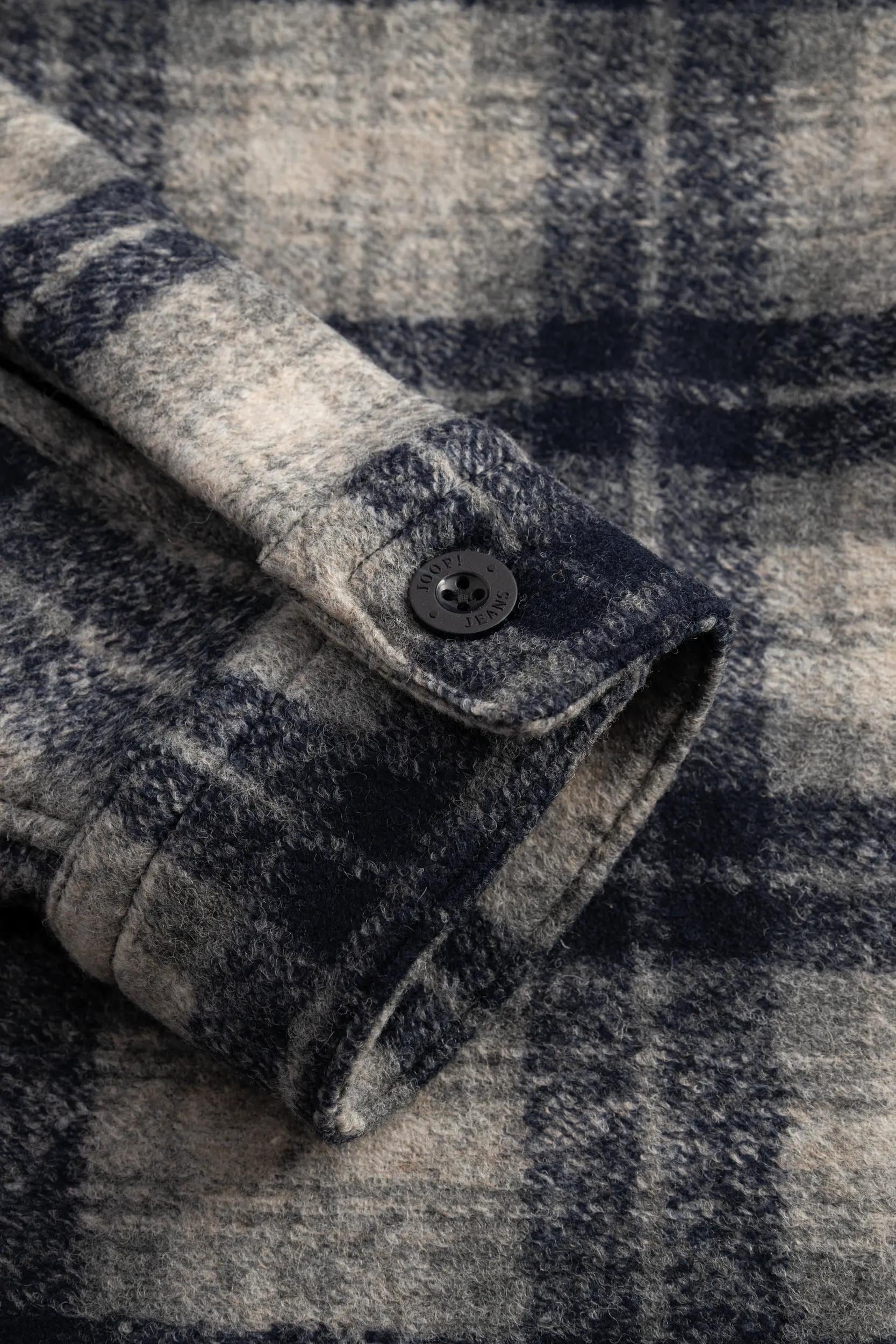 Joop Jeans Flanellhemd Regular fit mit Reißverschluss