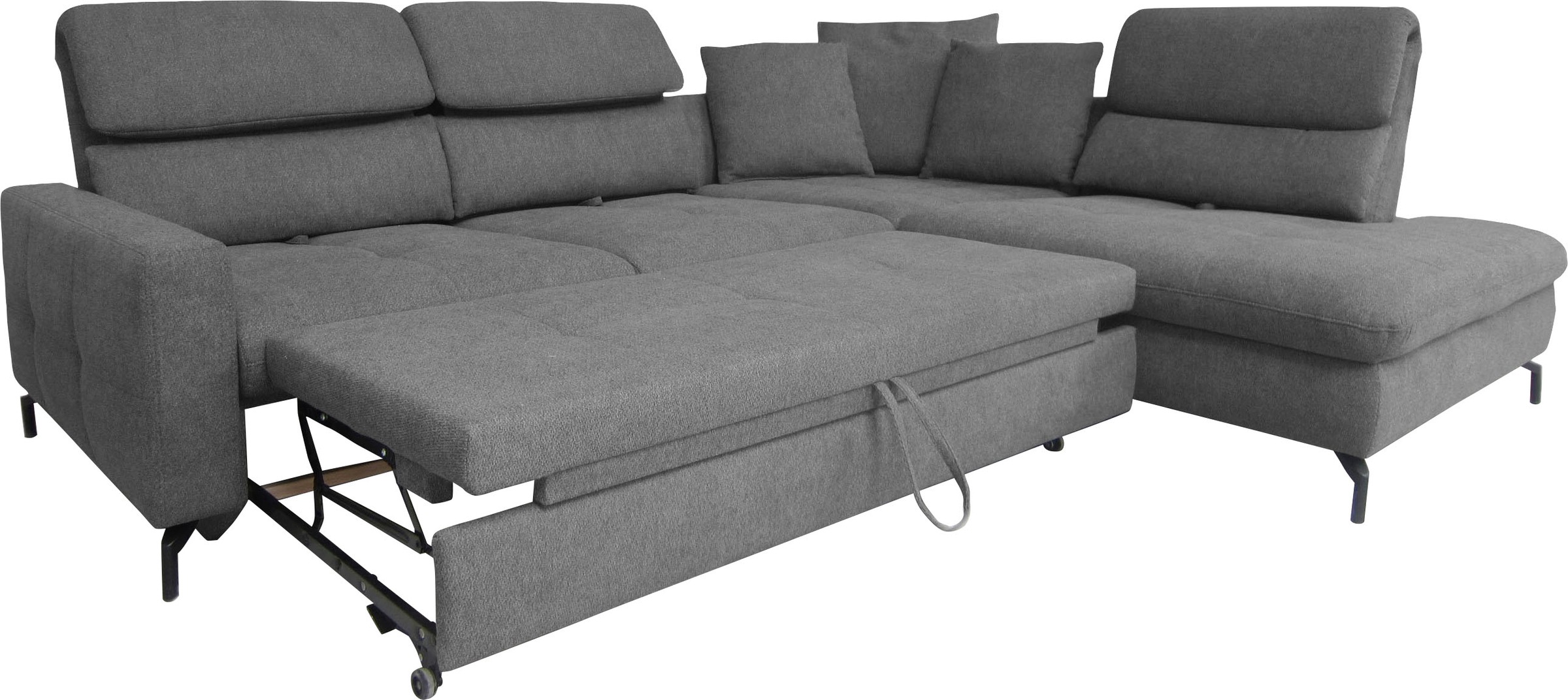 alina Ecksofa »Louis«, Breite 260 cm, Rückenlehnenverstellung, wahlweise mit Bettfunktion