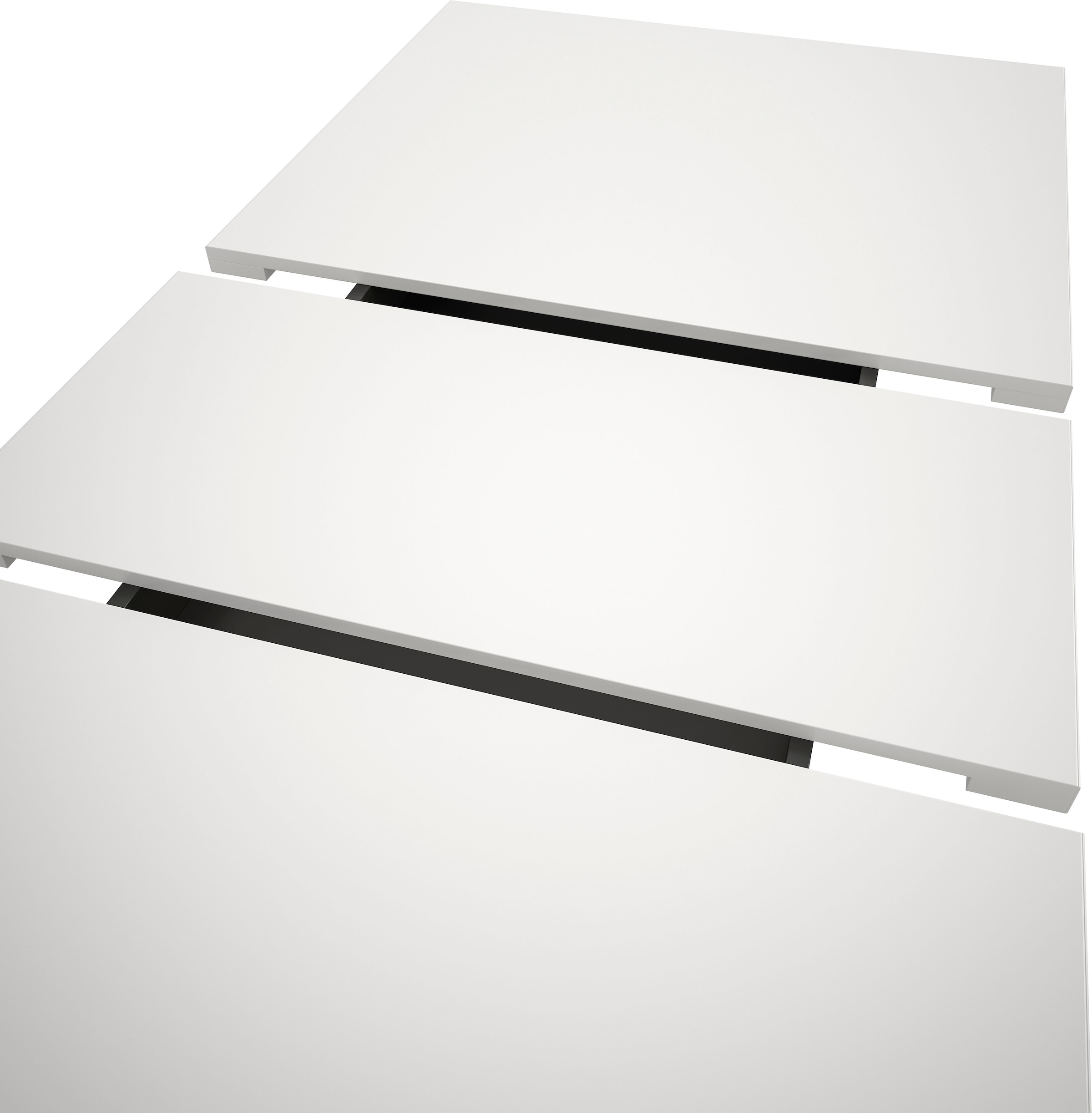 INOSIGN Esstisch »Motus, ausziehbar 150 -190 cm, inklusive 40 cm Einlegeplatte«, (Set, 1 St.), Säulengestell mit Bodenplatte, Tisch, Küchentisch, Esszimmer, Küche