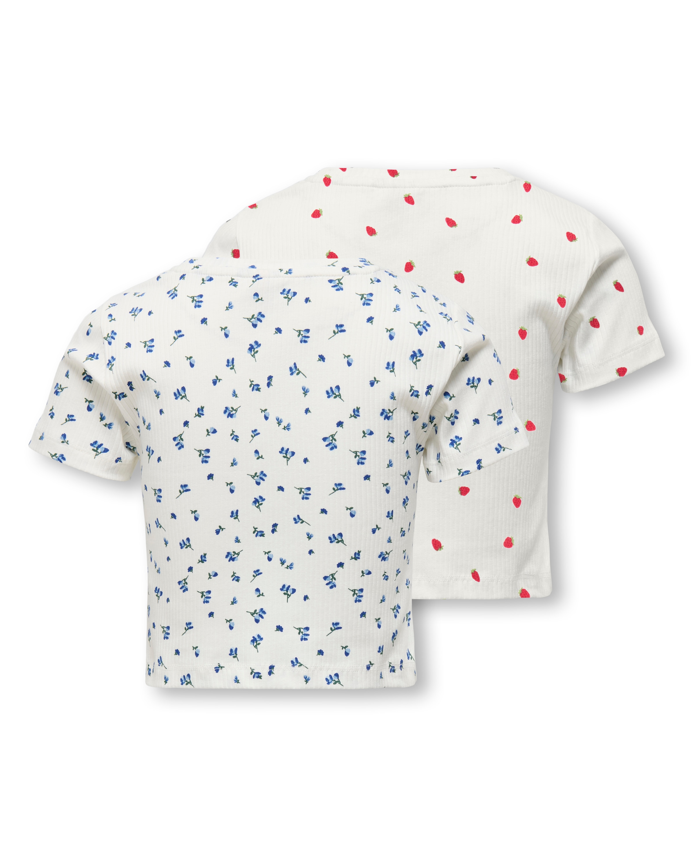 KIDS ONLY Kurzarmshirt »KOGBELLA LIFE SHT AOP S/S TOP JRS 2-PACK« Packung, 2 tlg. Baumwollmischung, regular fit