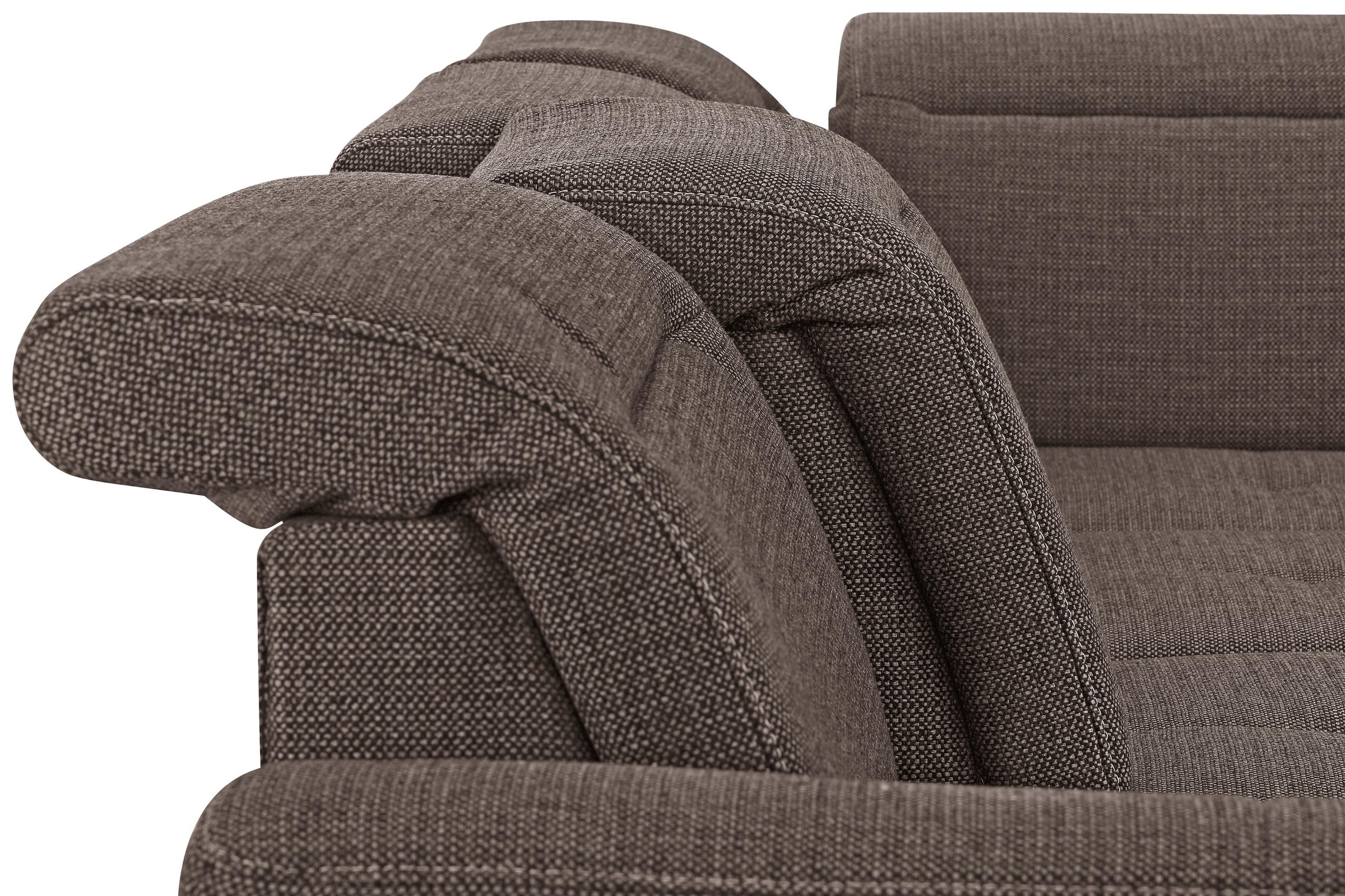 Home affaire Wohnlandschaft »Solvei U-Form« Sitztiefenverstellung und Federkern, wahlweise  Kopfteilverstellung