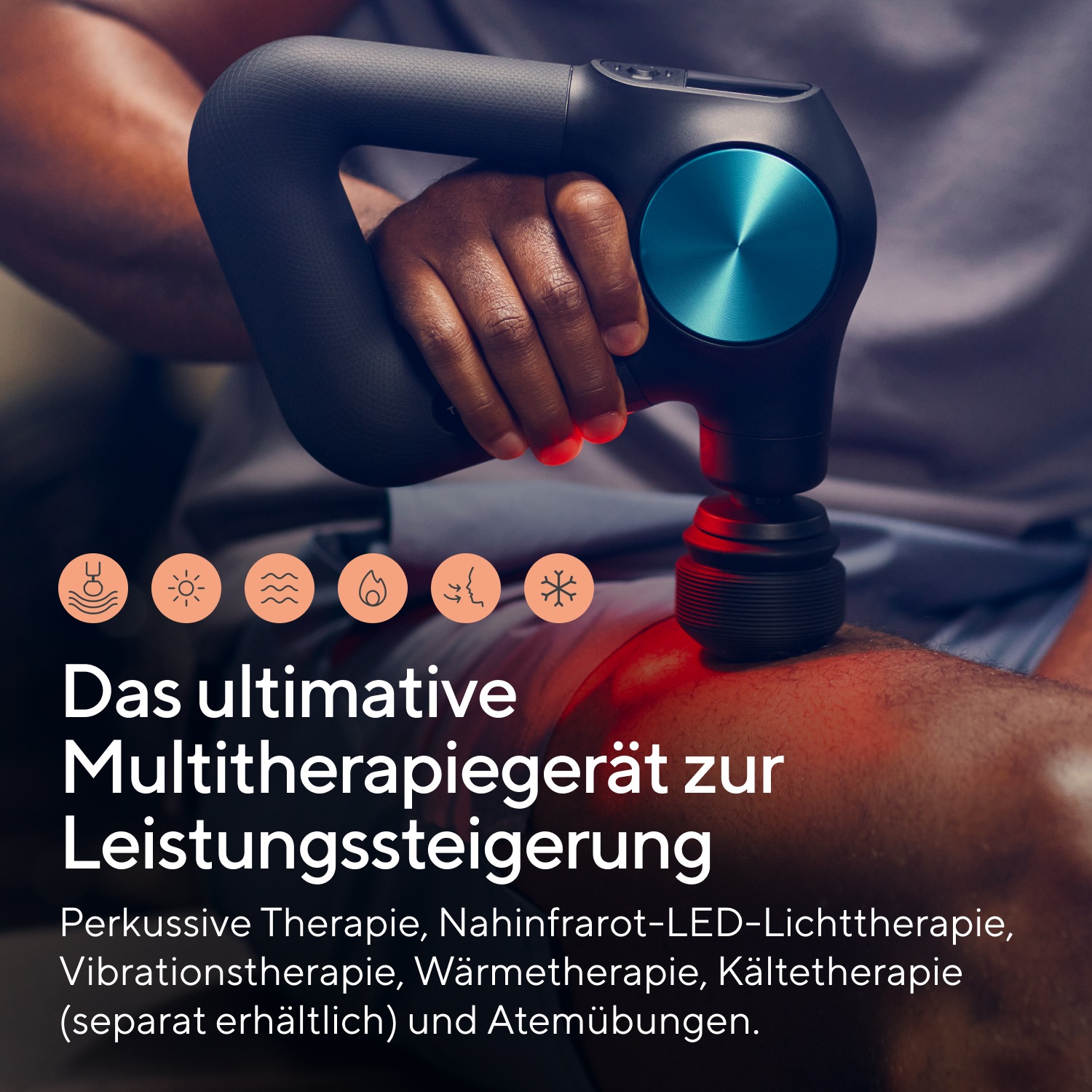 Therabody Massagepistole »Theragun PRO Plus Schmerzlinderung, Regeneration, wissensch. erwiesen«, Massage-, Vibrations-, Wärmetherapie, Pulsmessung, App-Steuerung