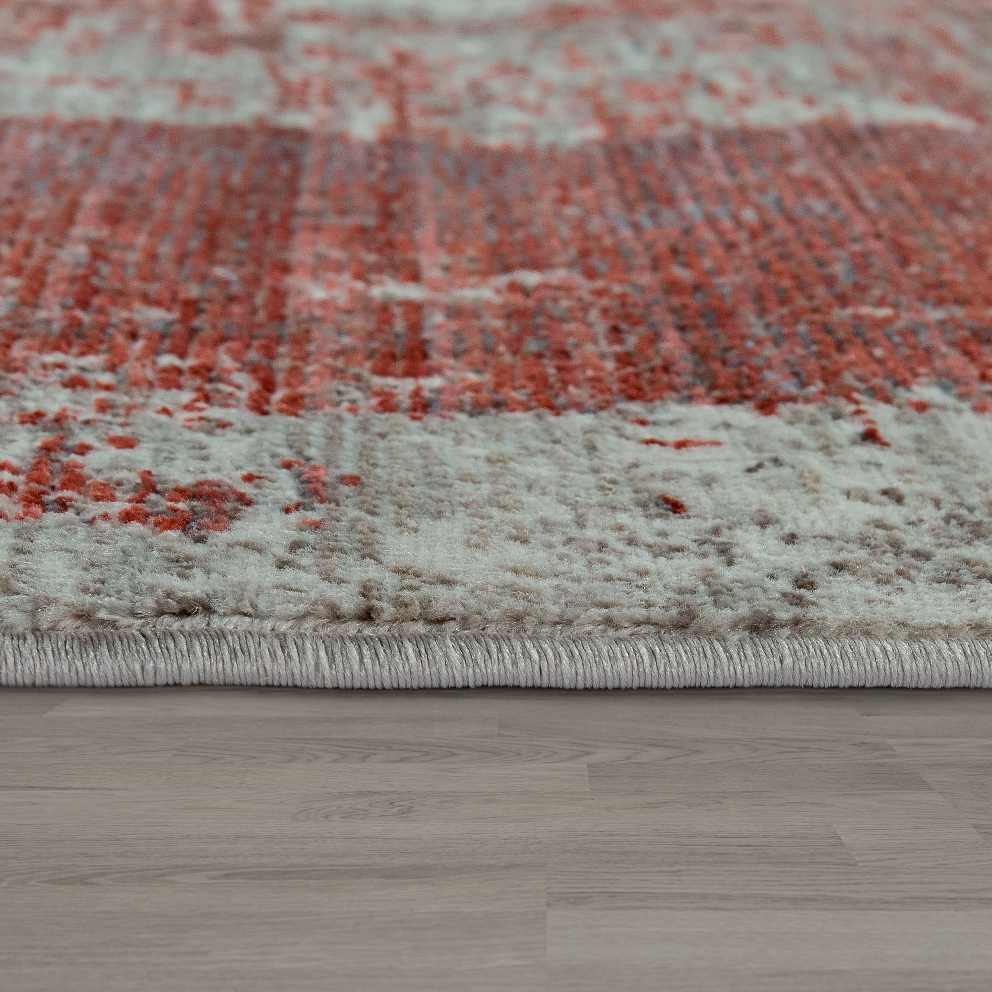 Paco Home Teppich »Pandora 329« rechteckig 5 mm Höhe Kurzflor, Handweb-Optik, modernes Design, mit Fransen