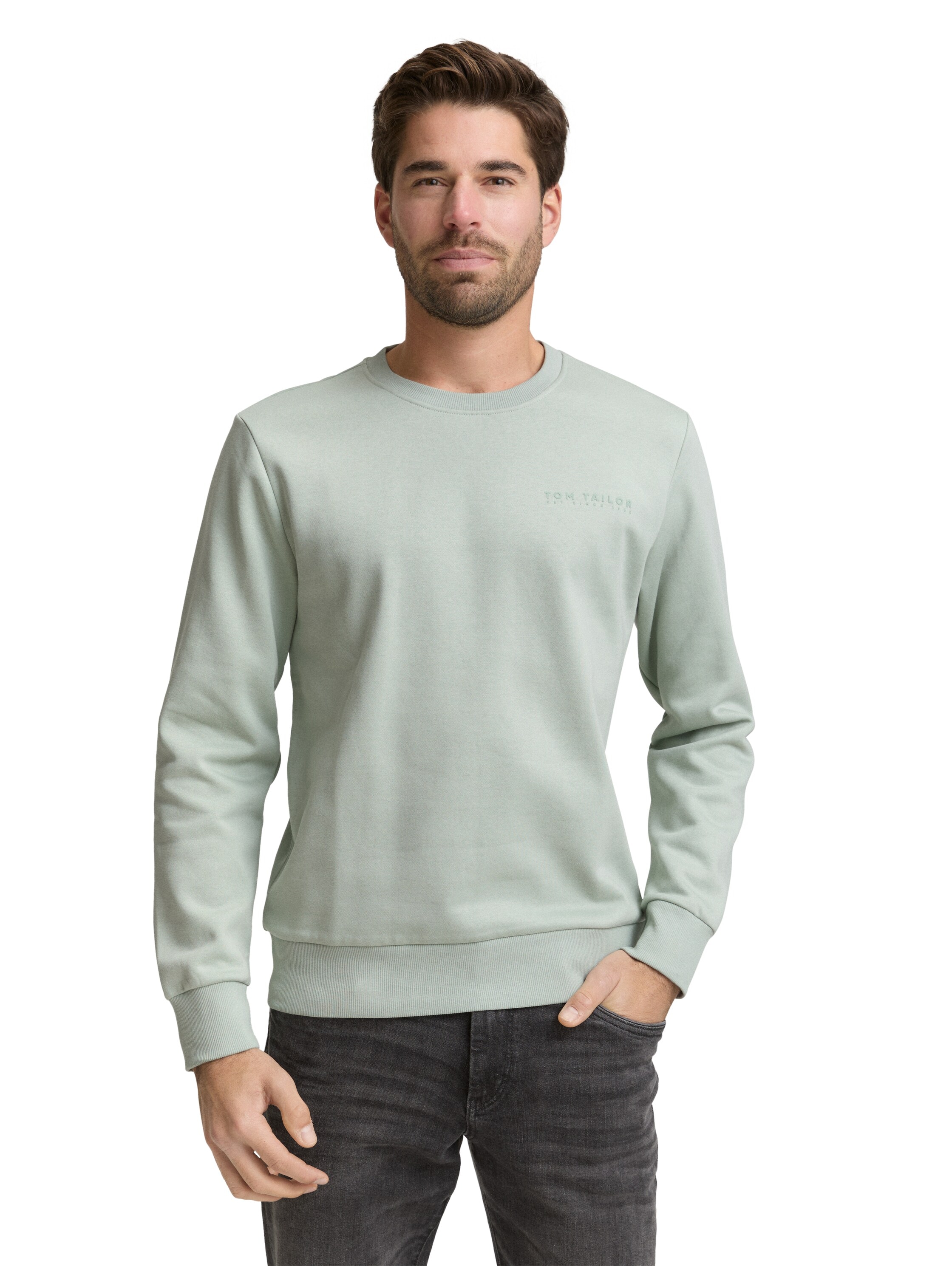 TOM TAILOR Sweatshirt , mit Logo Stickerei
