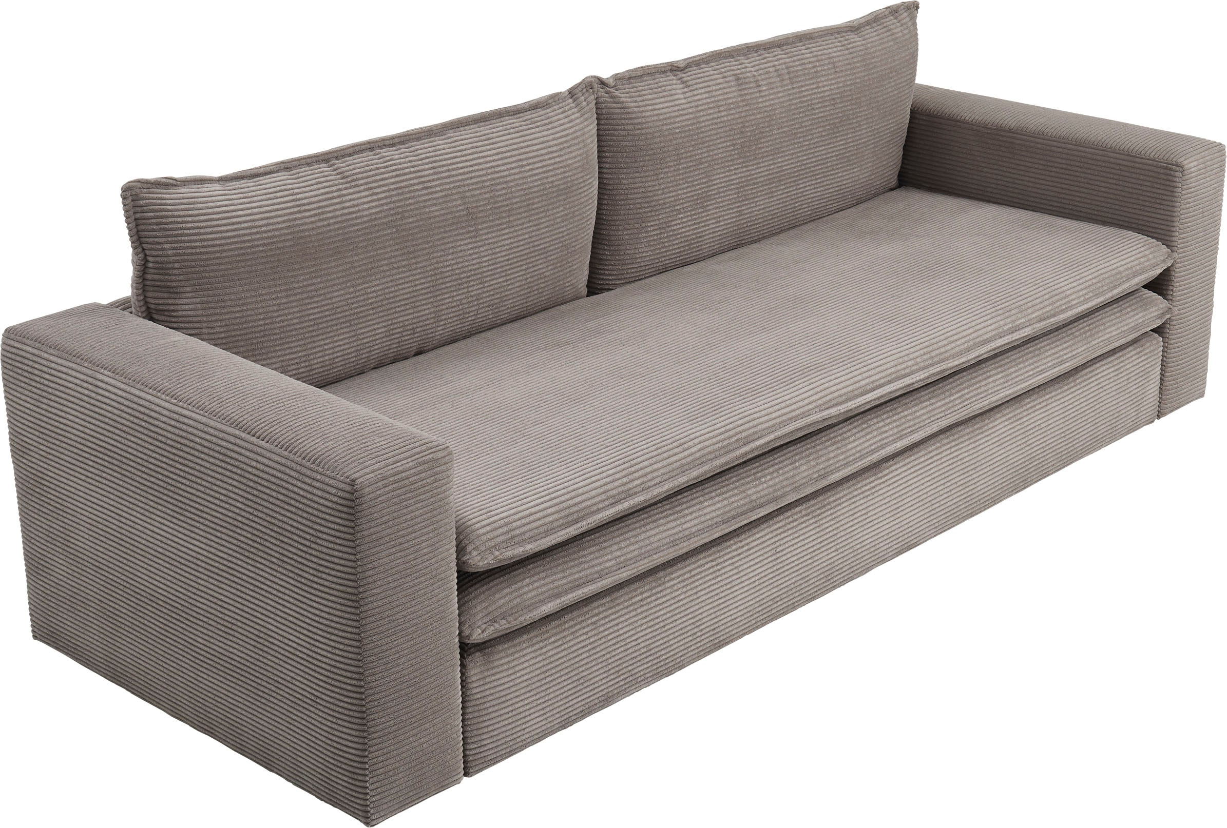 bestellen im of Set »PIAGGE«, auf Places Bettfunktion (2 tlg.), Raten und Sitzgruppe Loveseat-Hocker Style 3-Sitzer-Sofa mit