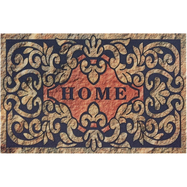 Home affaire Fußmatte »Home ornament«, rechteckig, Design mit Spruch,  Schrift-Design, Robust, Pflegeleicht, Rutschfest online kaufen