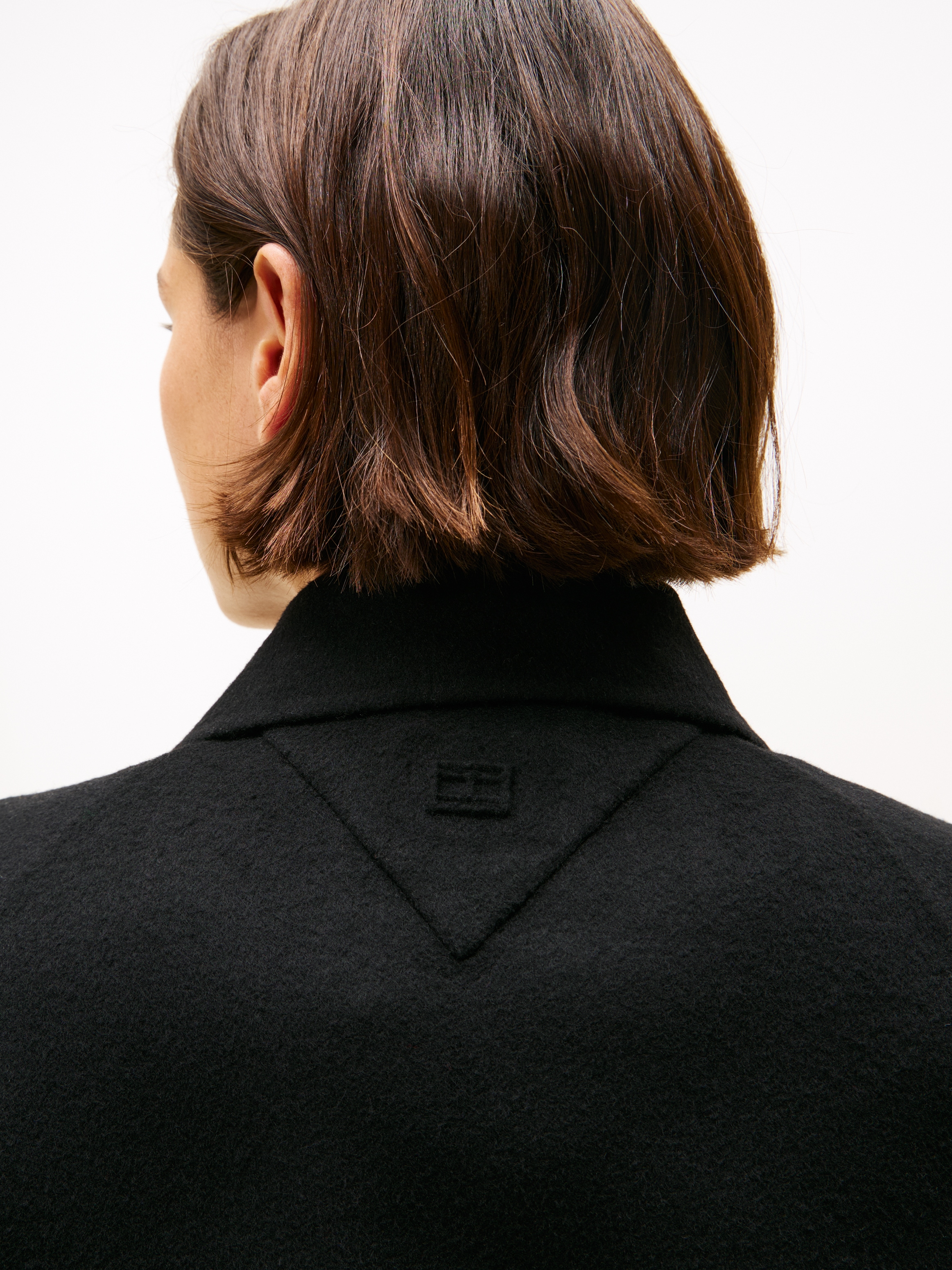 Tommy Hilfiger Curve Kurzmantel »CRV DF WOOL REG BELTED MIDI COAT«, in großen Größen, aus reiner Wolle