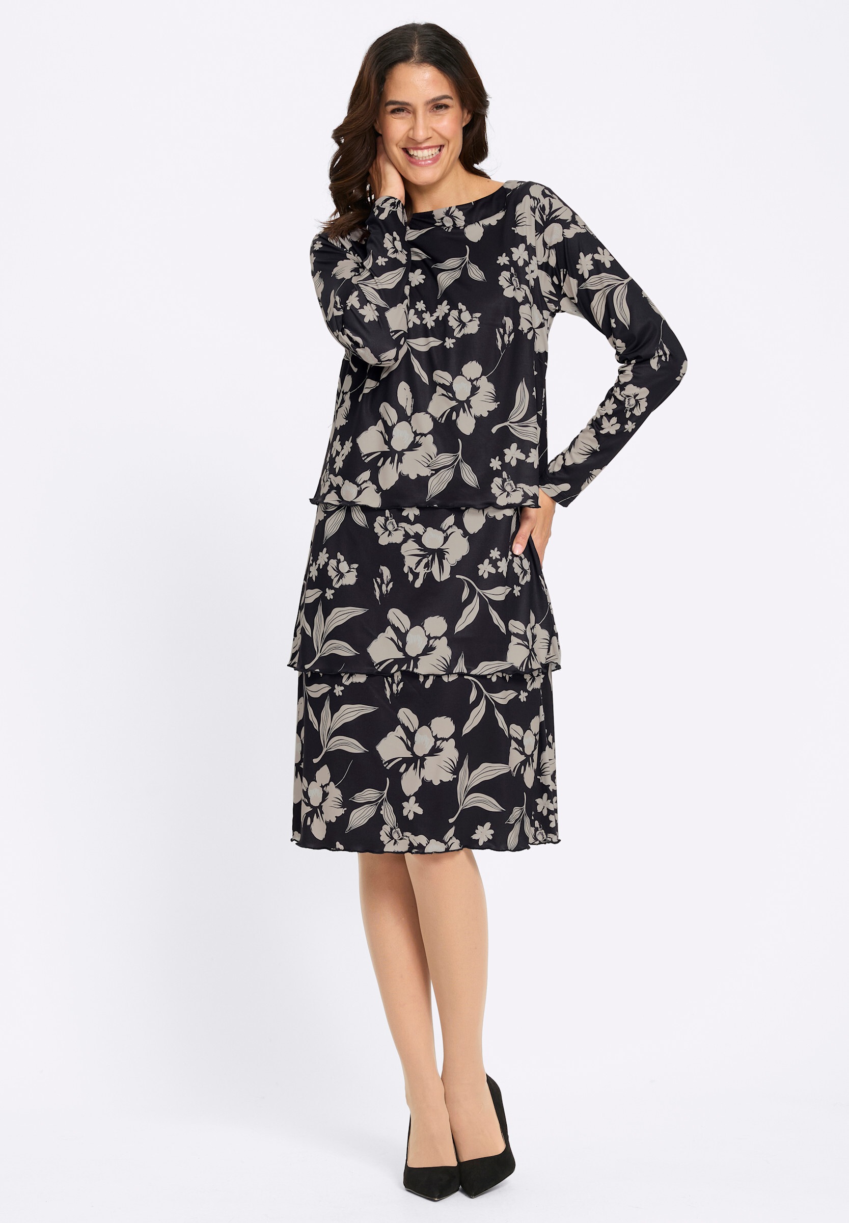 Witt Jerseykleid »Jersey-Kleid Druckkleid in Stufenform«
