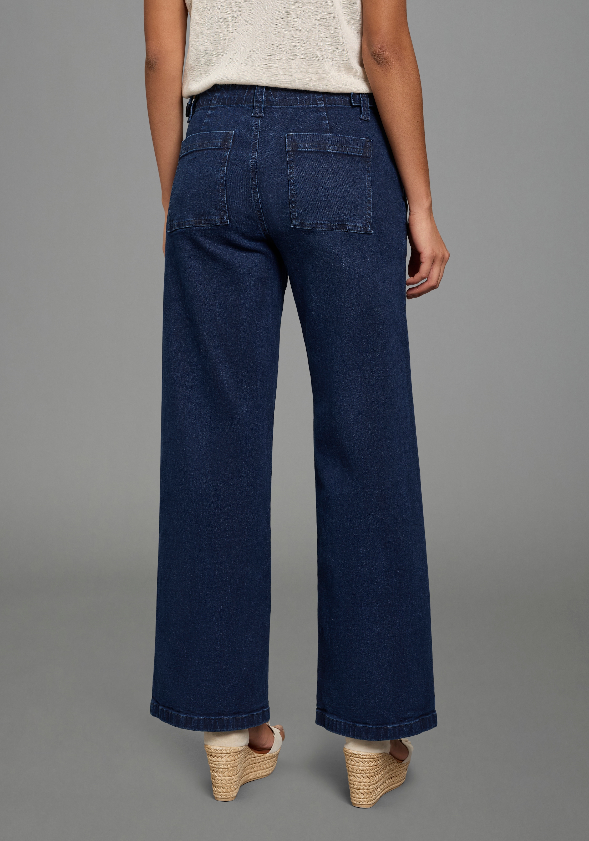 Arizona Weite Jeans weite Beinweite, normale Leibhöhe, bequeme Passform