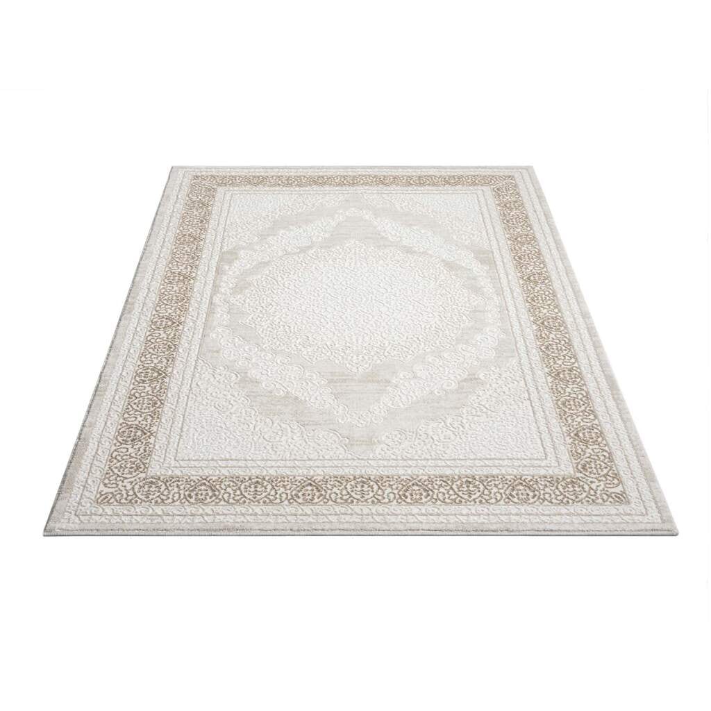 Carpet City Teppich »ANTIK209«, rechteckig, 10 mm Höhe, Kurzflor, 3D-Optik, Klassisch-Modern für Wohnzimmer, Schlafzimmer