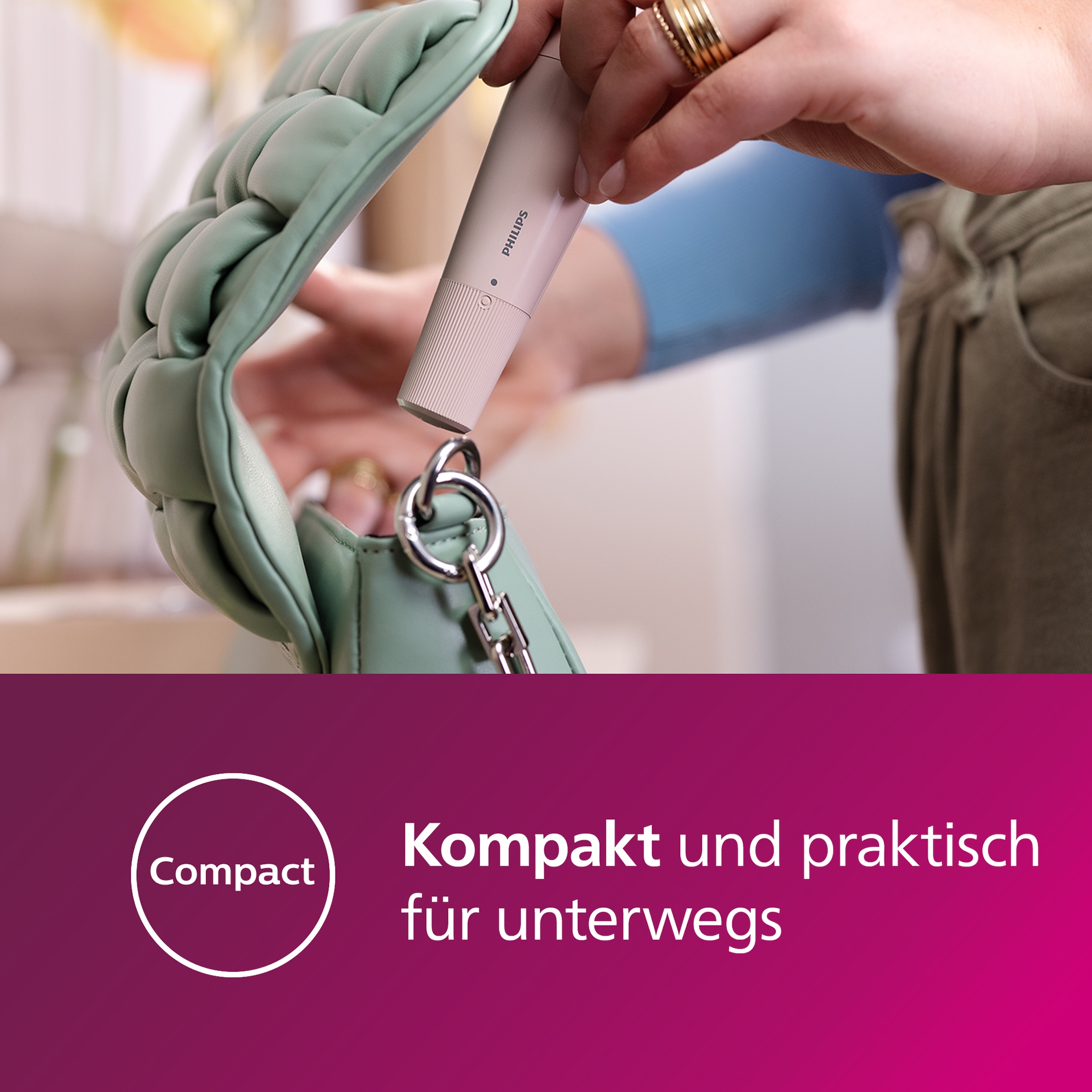 Philips Haarentfernungsgerät »für Frauen, Series 5000 BRR454/00« mit Spiegel und LED-Licht, inkl. Reinigungsbürste