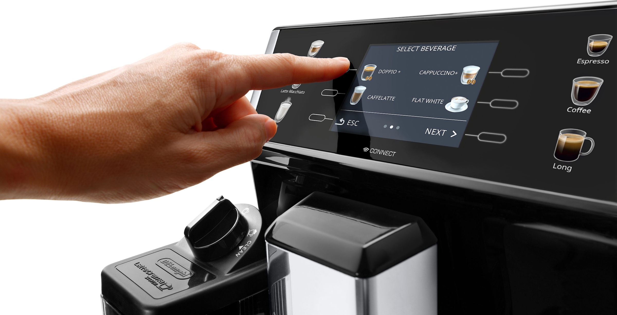 De'Longhi Kaffeevollautomat »PrimaDonna Class ECAM 550.65.SB, schwarz«