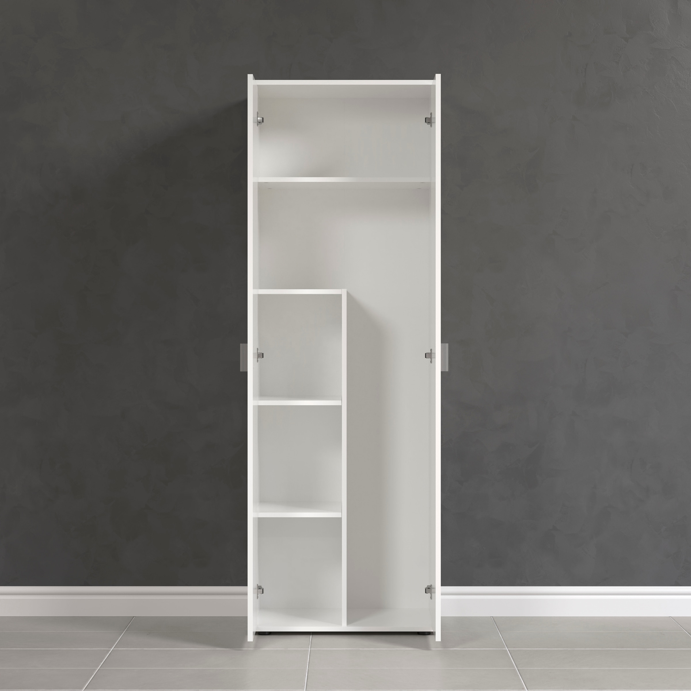 Home affaire Mehrzweckschrank »Jersey« 1 Stk. tlg. Besenschrank mit cleverer Innenaufteilung – (B/T/H) 60/35/176 cm