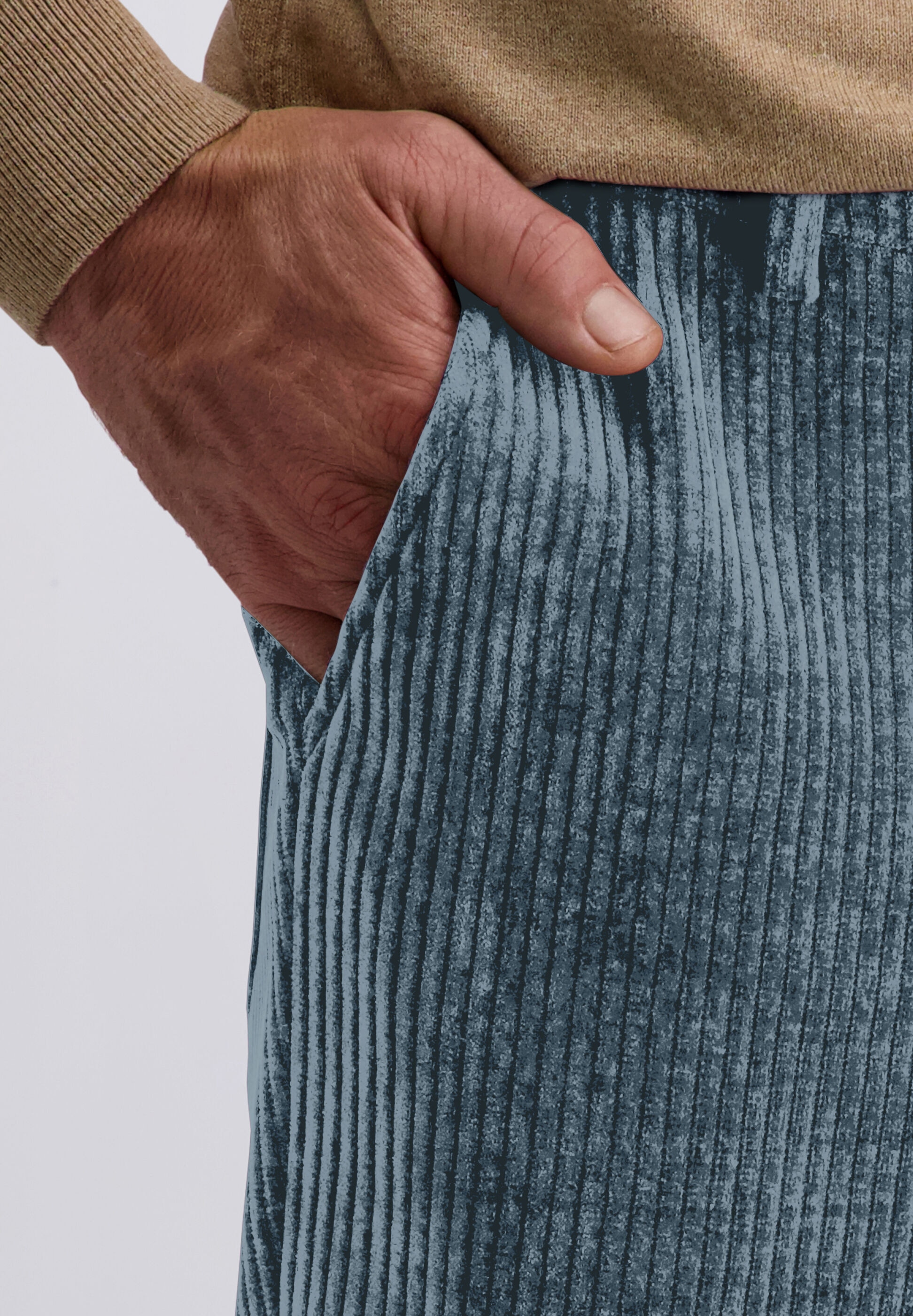 Pierre Cardin Anzughose »Rick«  mit abgestepptem Saum