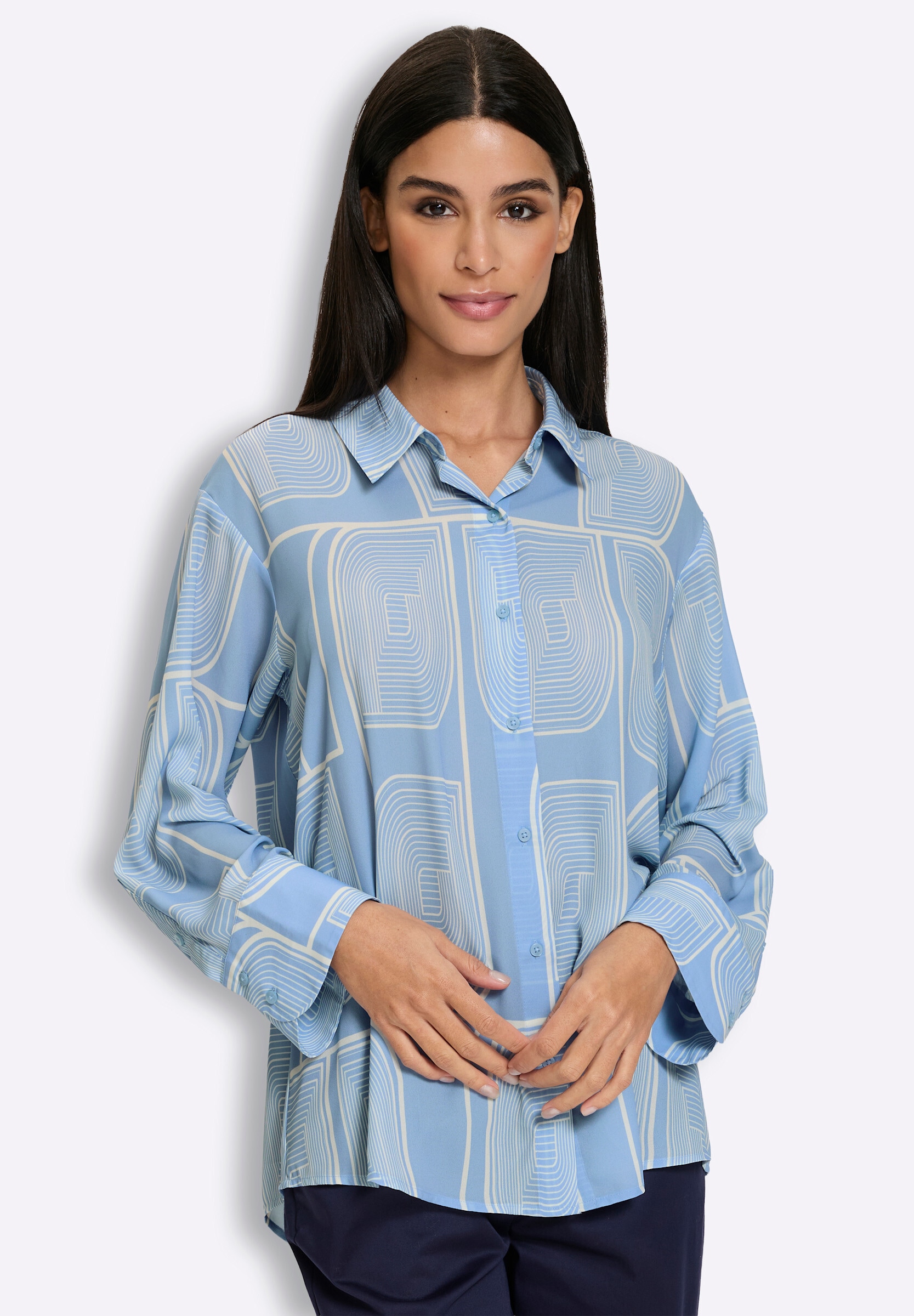 heine Hemdbluse »Druck-Bluse Druckbluse«
