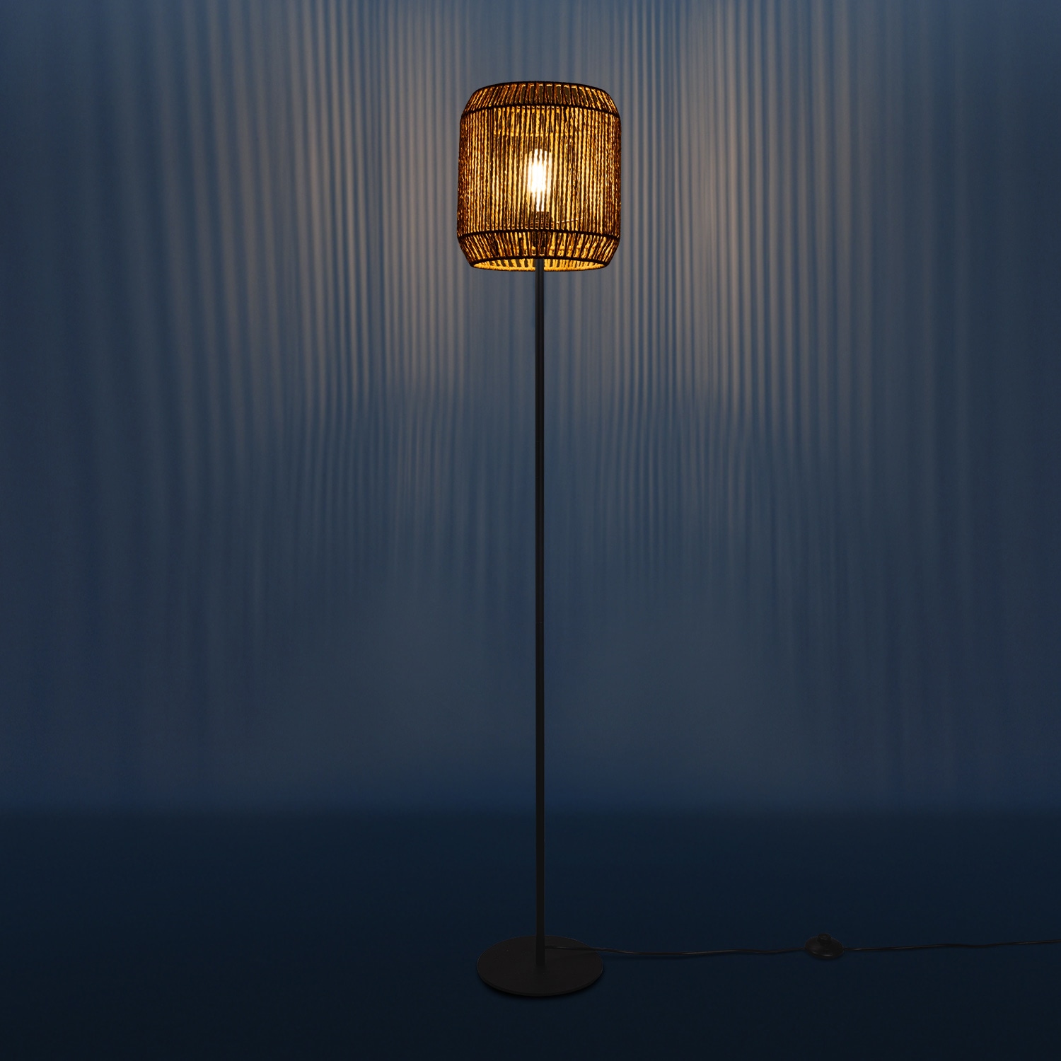 Paco Home Stehlampe »Pedro«, 1 flammig-flammig, LED Modern Wohnzimmer  Schlafzimmer Optik Boho Korb E27 online kaufen | mit 3 Jahren XXL Garantie | Standleuchten