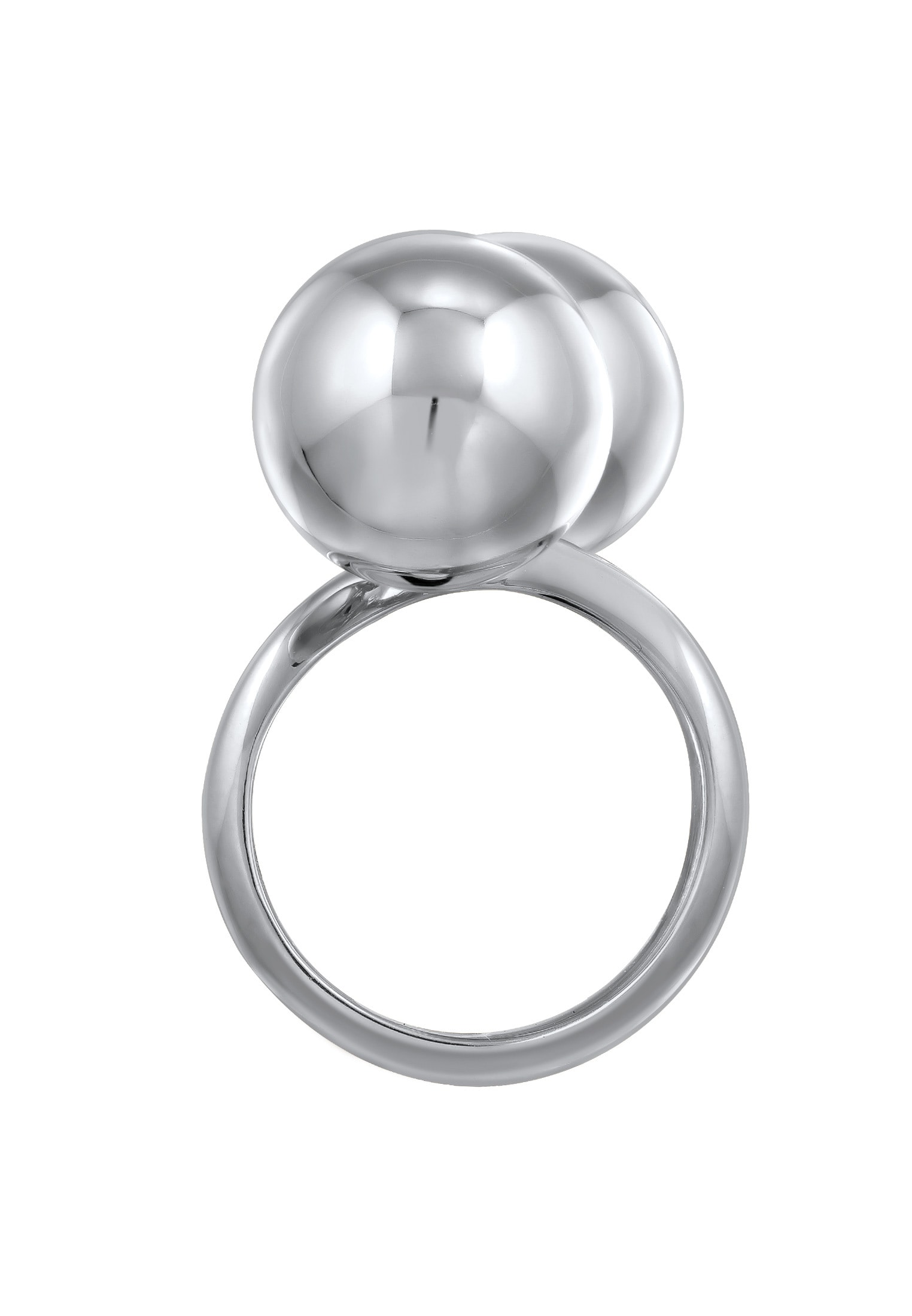 Elli Premium Fingerring »Ring Kugel Chunky Design Offen 925 Sterling Silber«
