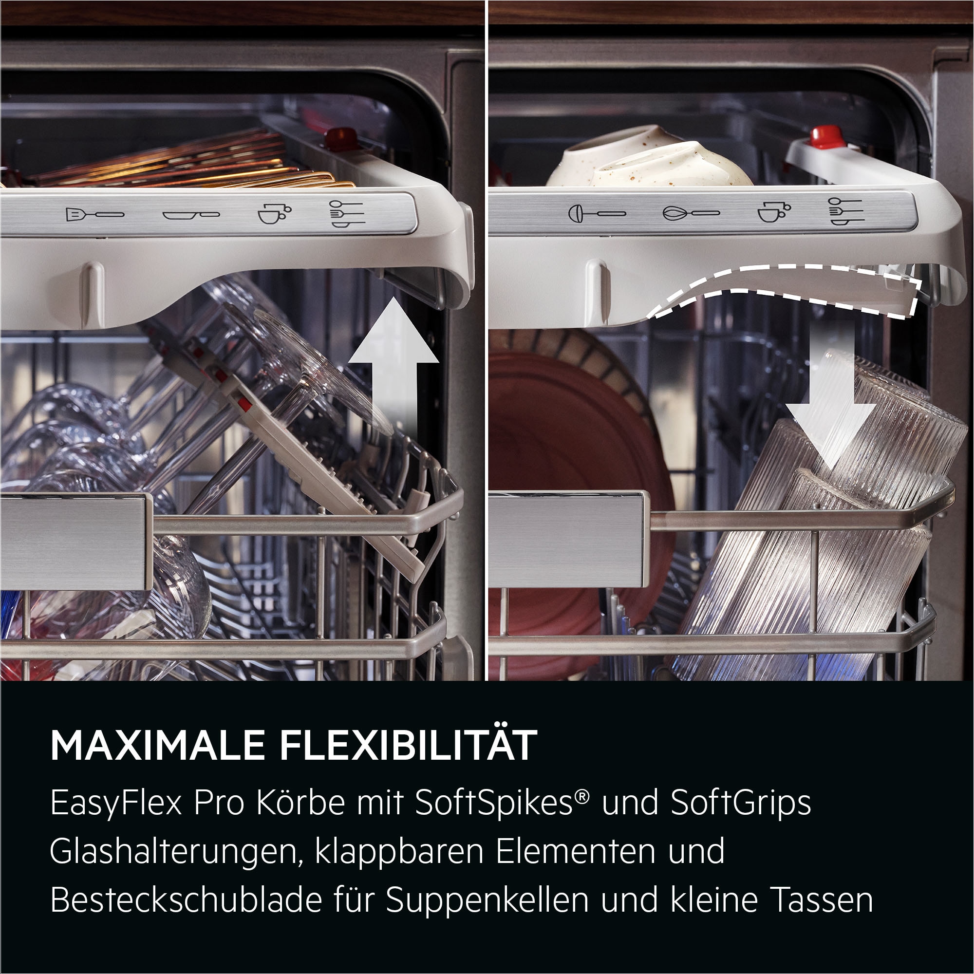 AEG vollintegrierbarer Geschirrspüler »GI9200X2TC« 8,4 l 14 tlg. Maßgedecke Leise Spülmaschine 38 dB kraftvoll gegen Eingebranntes EEK A-10 %