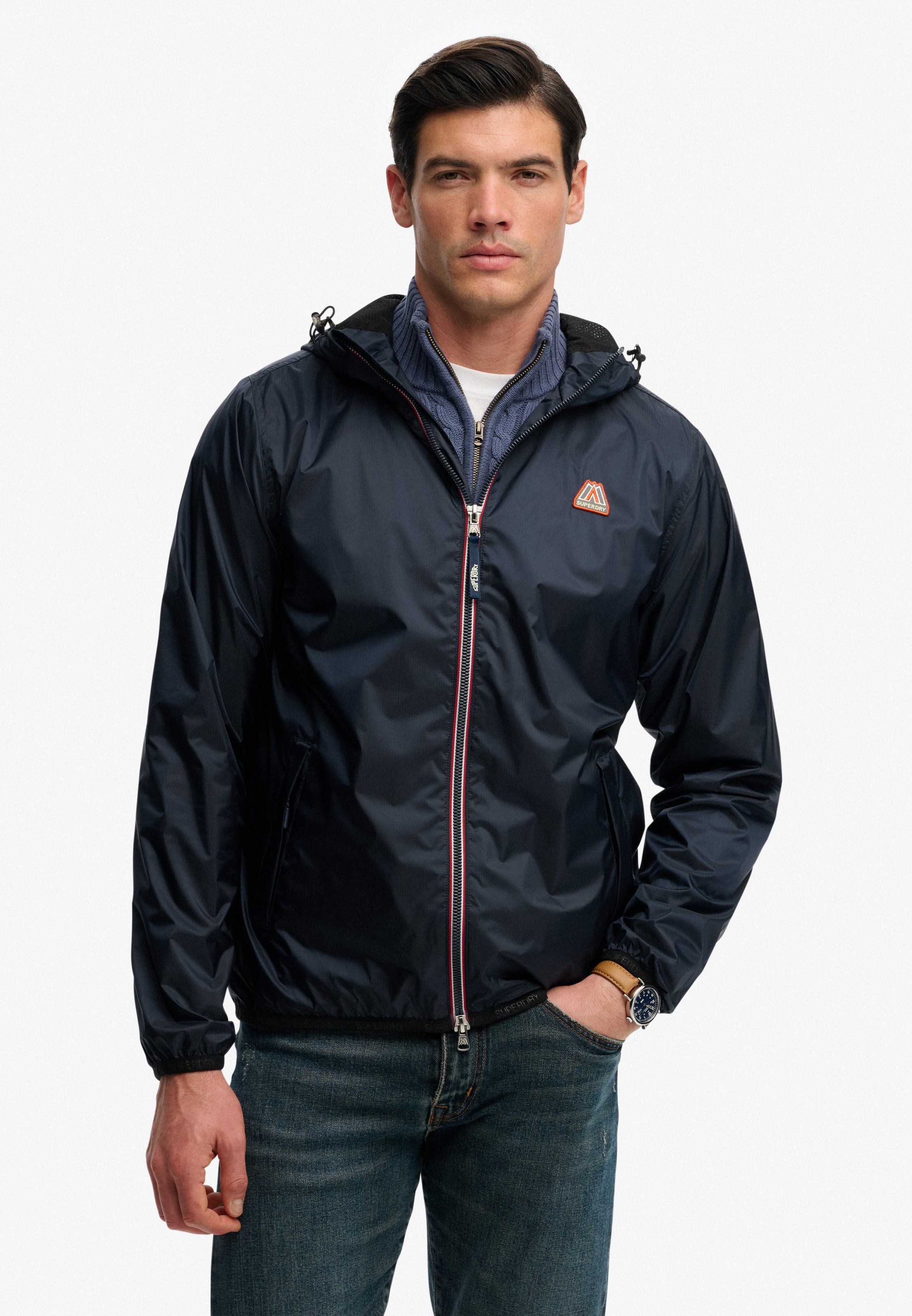 Superdry Windbreaker »ESSENTIAL TRI WINDBREAKER JKT« mit Kapuze