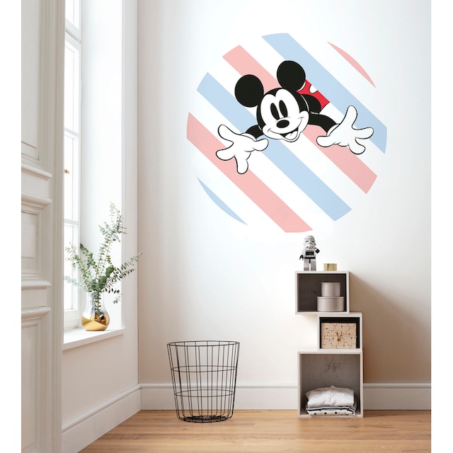 Komar Wandtattoo »Mickey Hang in There«, (1 St.), 125x125 cm (Breite x Höhe),  rund und selbstklebend online kaufen | mit 3 Jahren XXL Garantie