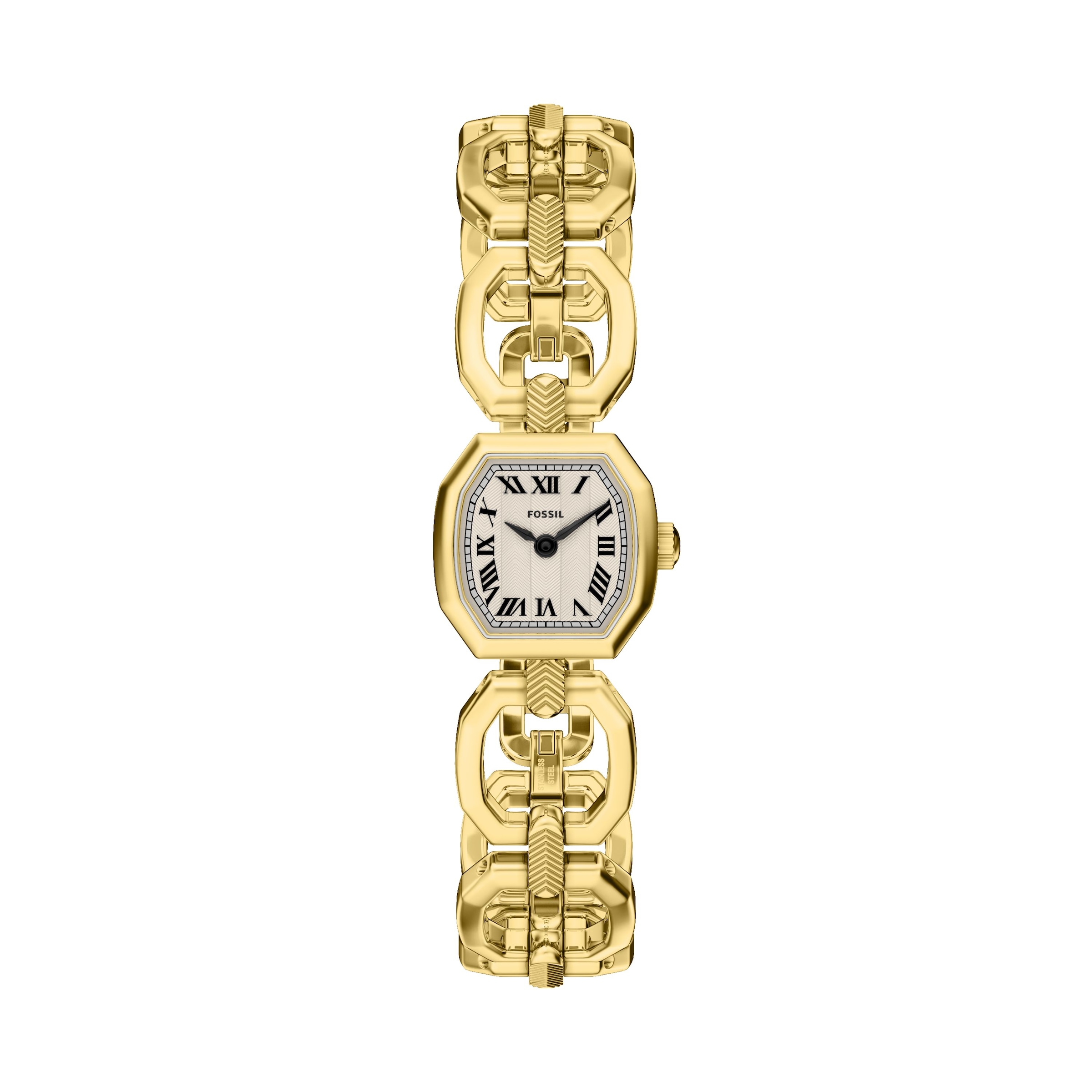 Fossil Quarzuhr »Harlow« Armbanduhr, Damenuhr, Edelstahlarmband, analog
