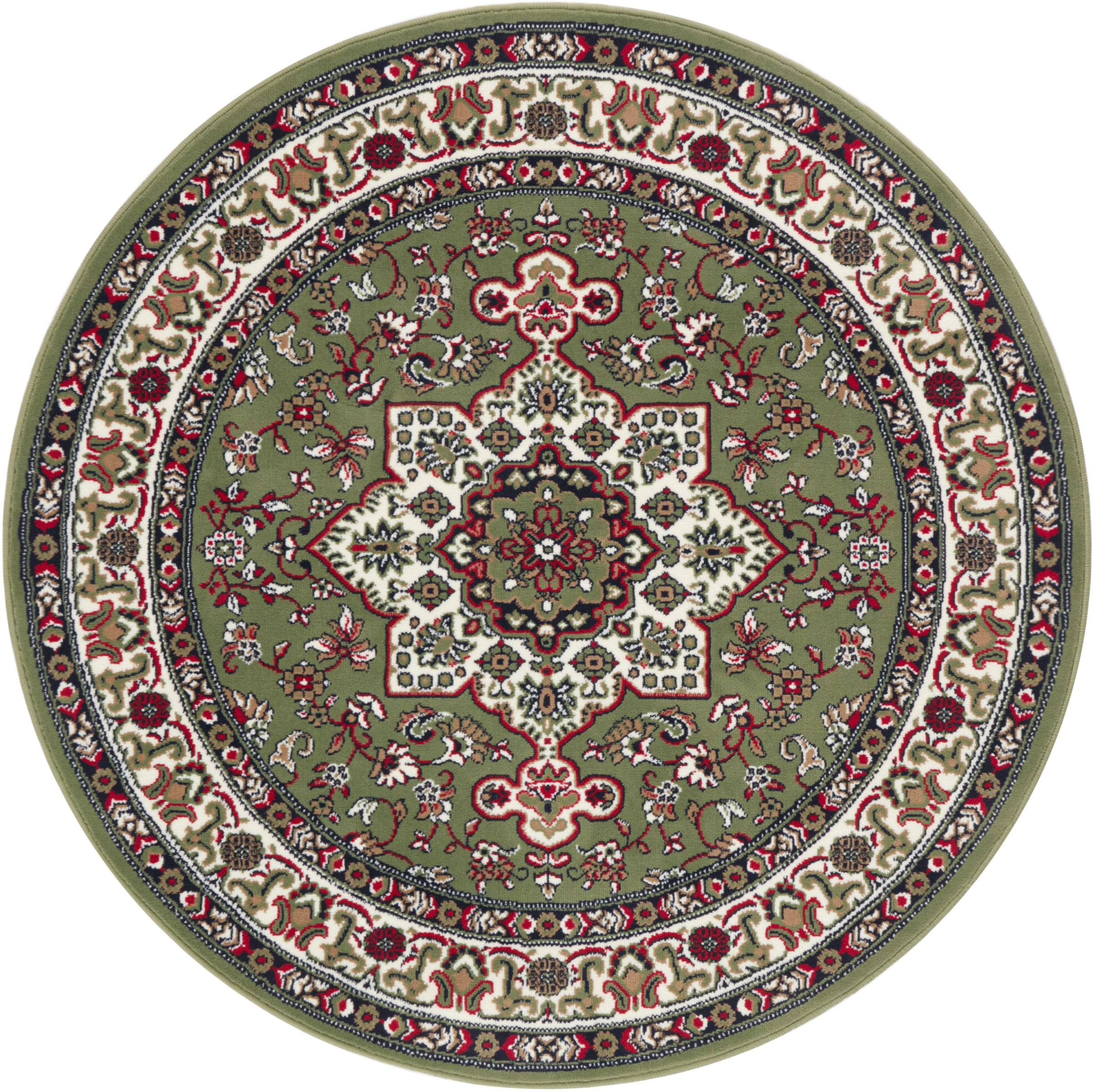 HANSE Home Teppich »Parun Täbriz«, rund, 9 mm Höhe, Kurzflor, Orient, Teppich, Vintage, Esszimmer, Wohnzimmer, Flur