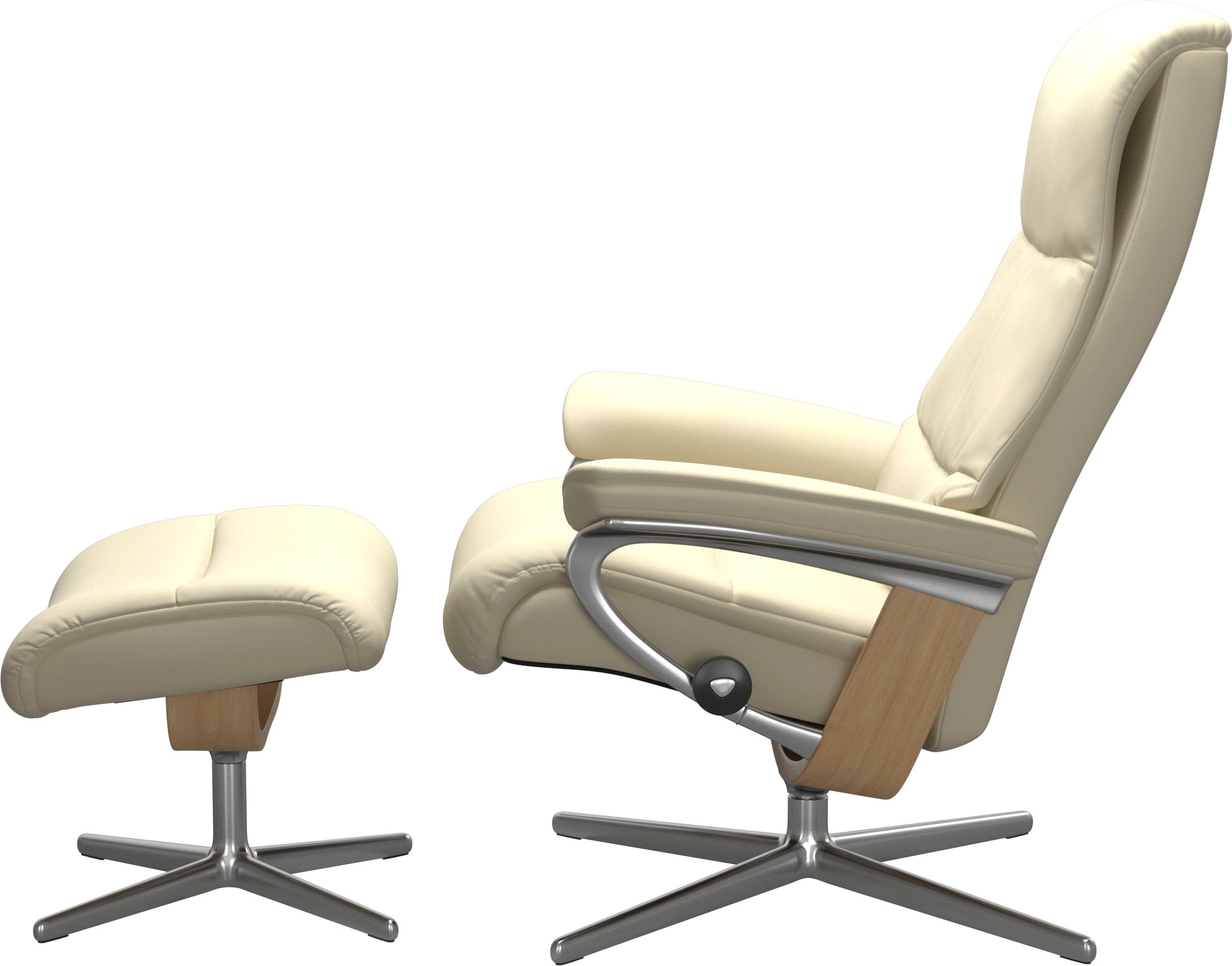 Stressless® Relaxsessel »View«, mit Cross Base, Größe S, M & L, Holzakzent Eiche