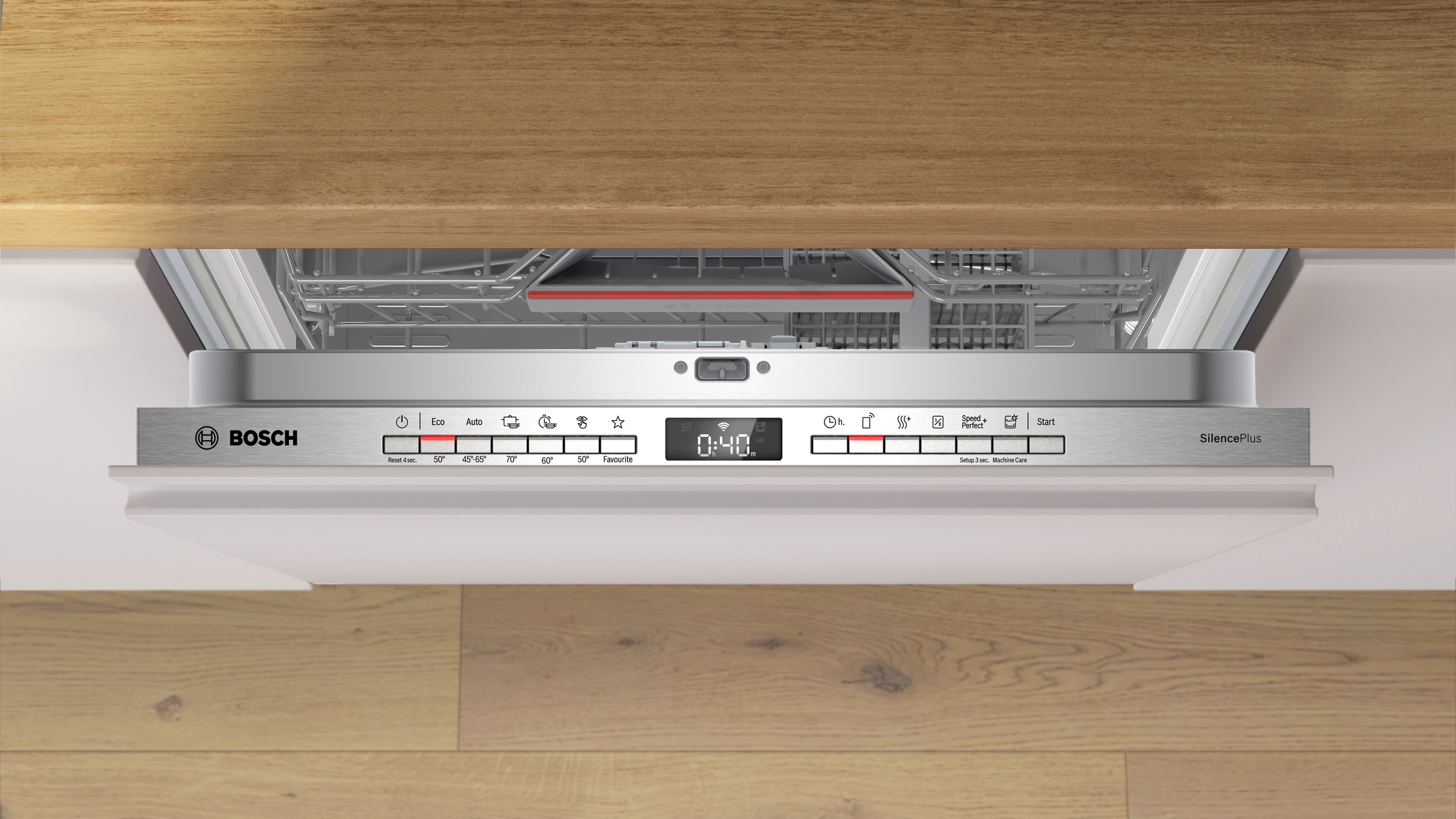 BOSCH vollintegrierbarer Geschirrspüler Serie 4 »SMV4EBX28E«, 13 Maßgedecke