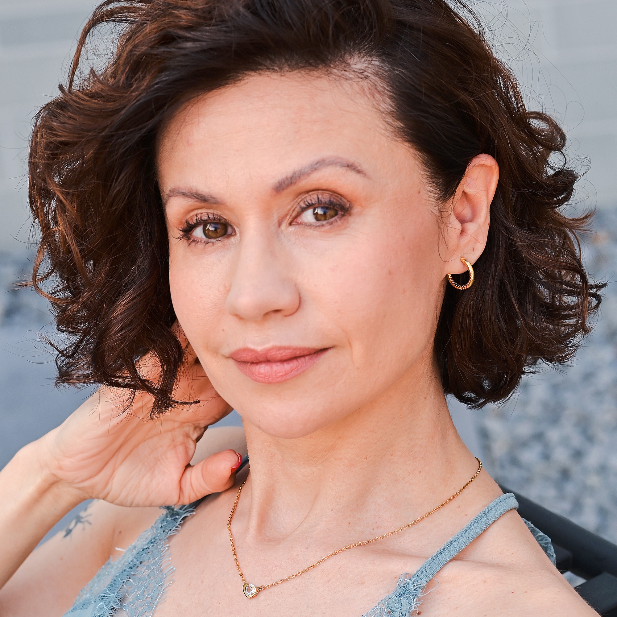 Adelia´s Paar Creolen »Damen Ohrringe ¿ Klappcreole aus Edelstahl«