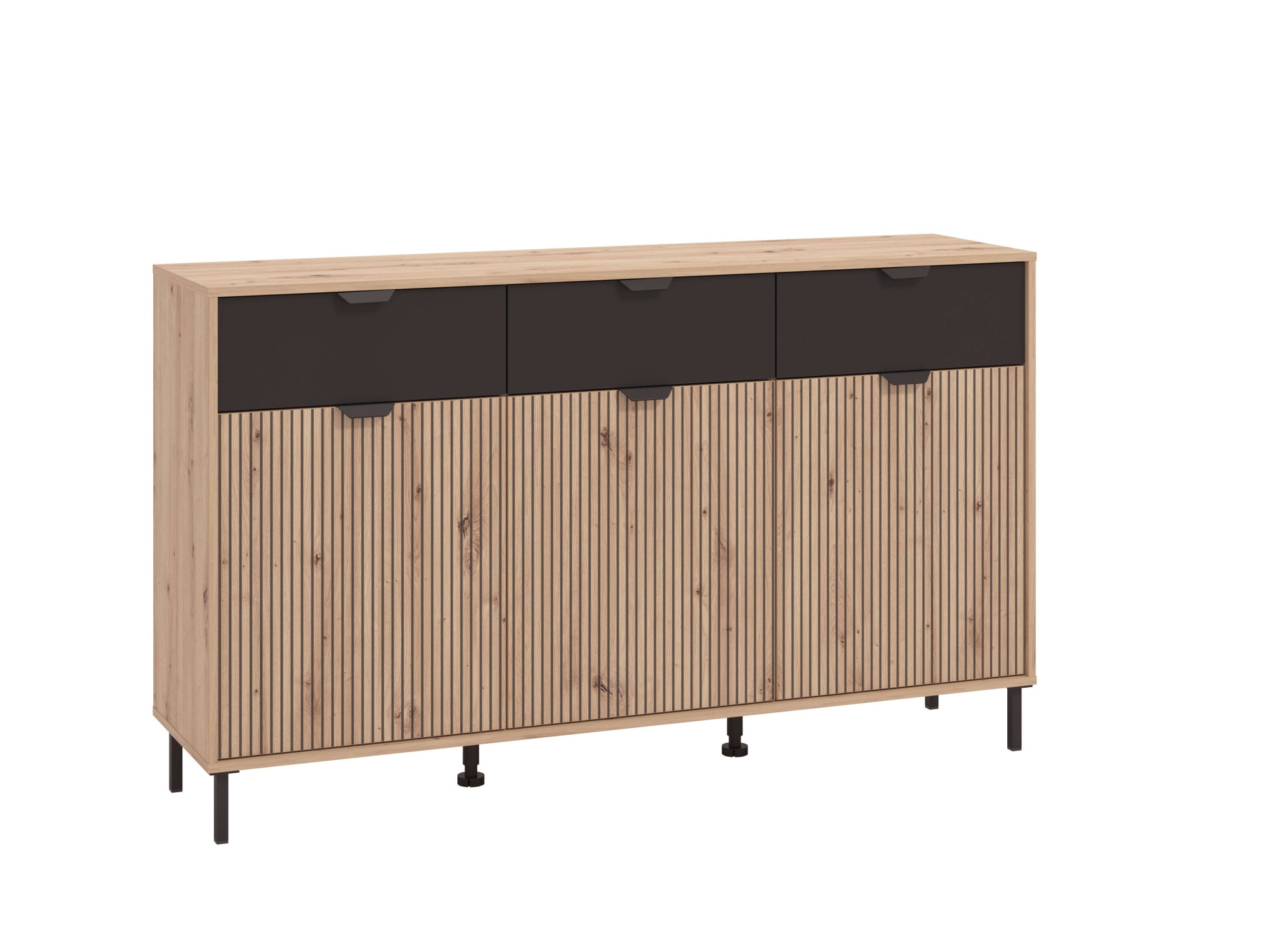 Home affaire, Unisex, Kommode »Mayenne Sideboard, Schubladenschrank, Kommode, Anrichte, Breite 157cm« Wohnzimmermöbel, Schlafzimmermöbel, mit 