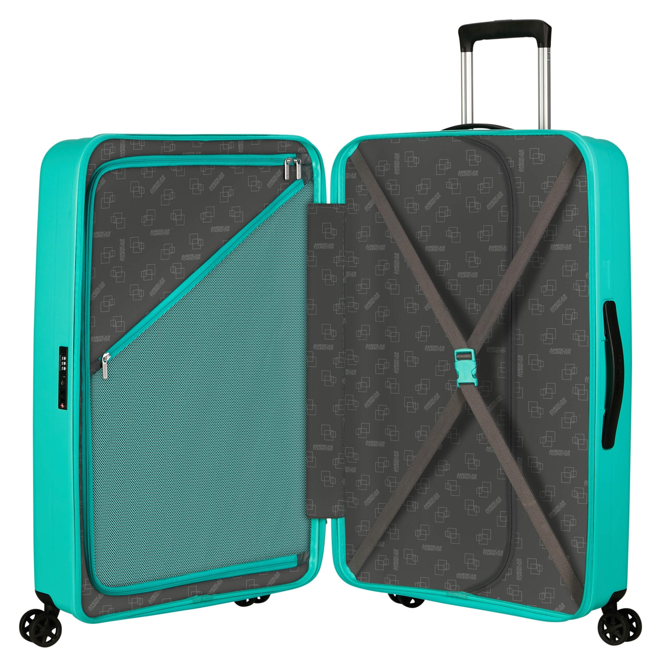 American Tourister® Hartschalen-Trolley »REJOY, verschiedene Größen und Farben«, 4 Rollen, Hartschalen-Koffer personalisierbar versenktes TSA-Schloss