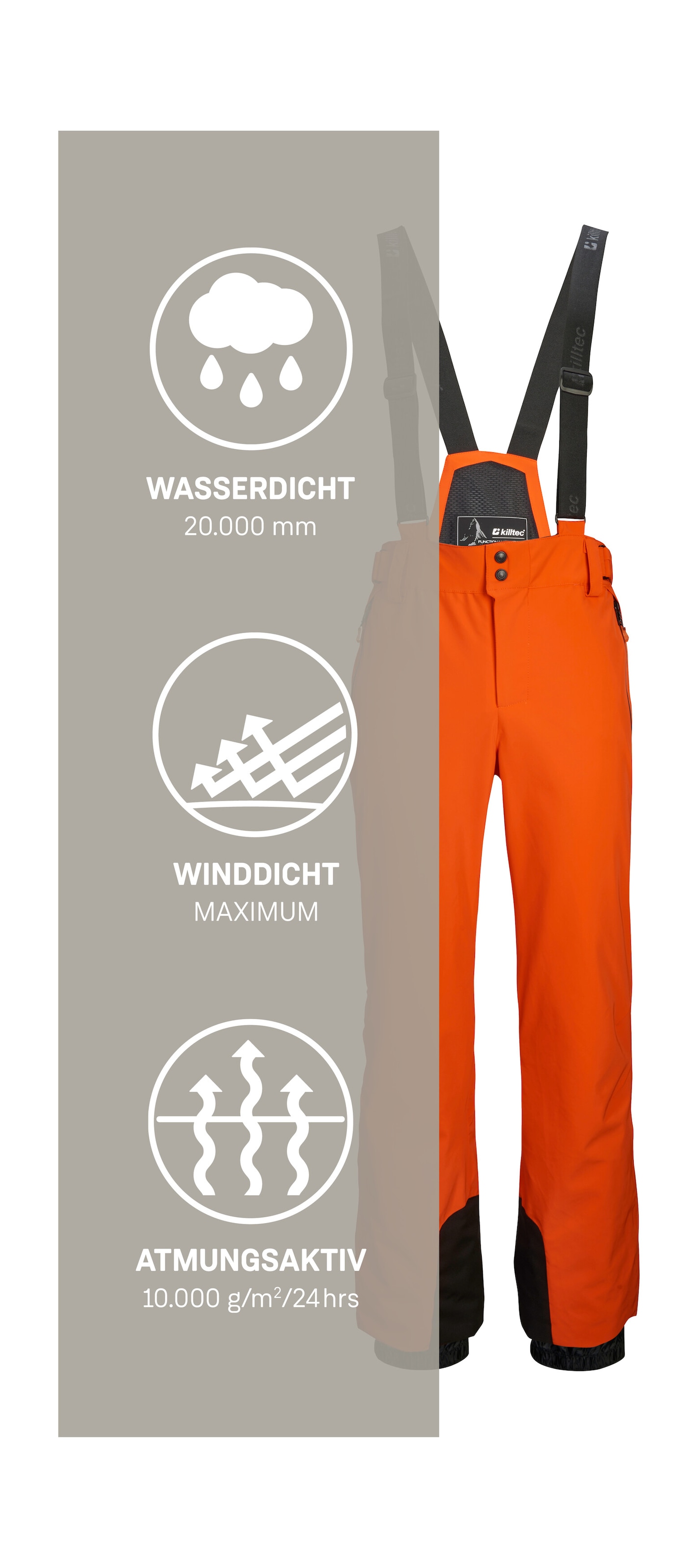 Killtec Skihose »KSW 82 MN SKI PNTS«  killtec Skihose: 4-Wege-Stretch, verschweißte Nähte, sehr atmungsaktiv