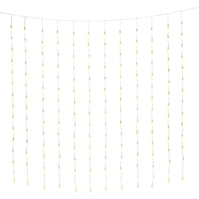 KONSTSMIDE LED-Lichtervorhang »Weihnachtsdeko aussen«, 400 warm weiße Dioden  auf Rechnung bestellen