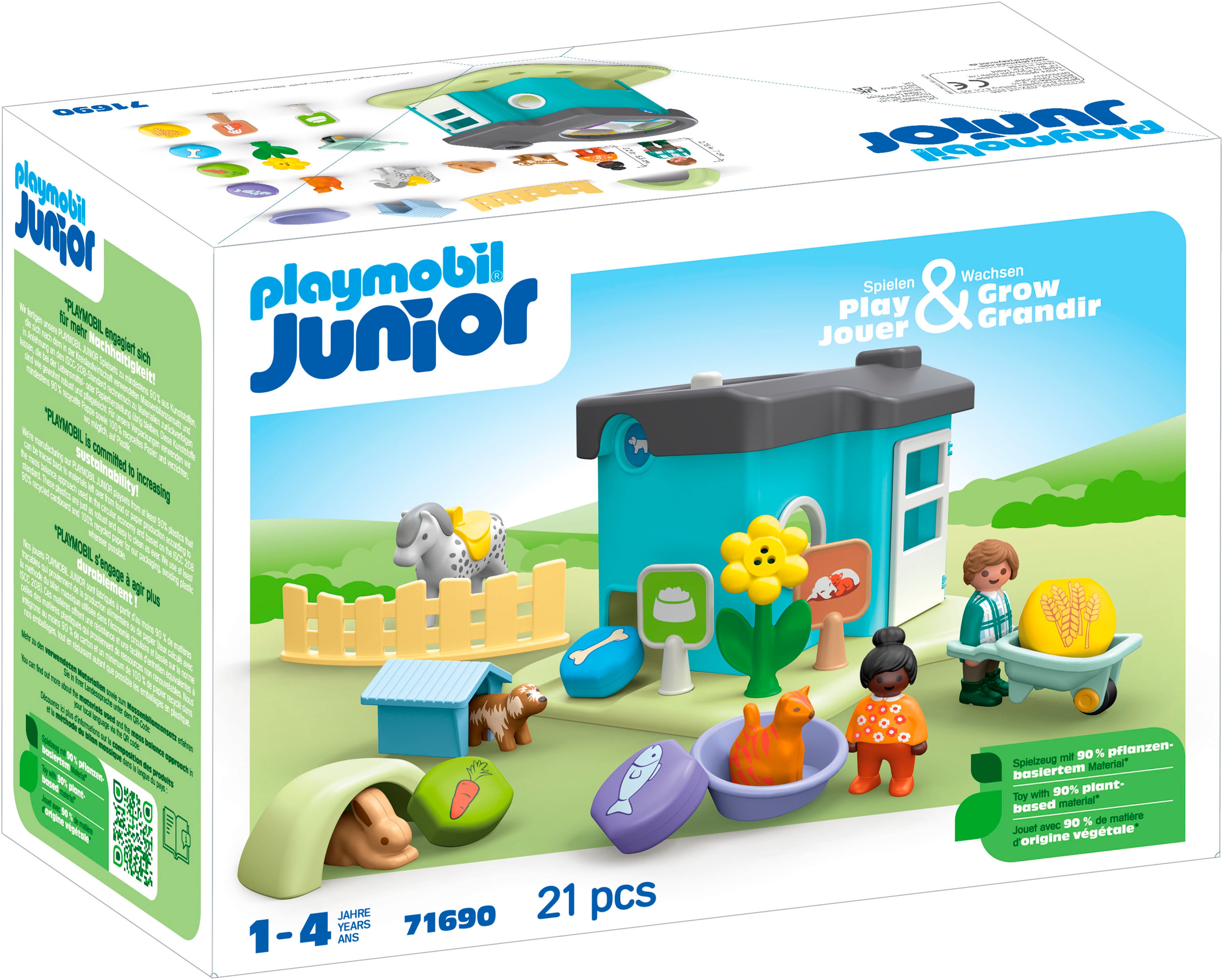 Playmobil Junior: Animal Boarding Home With Treat Dispenser 71690