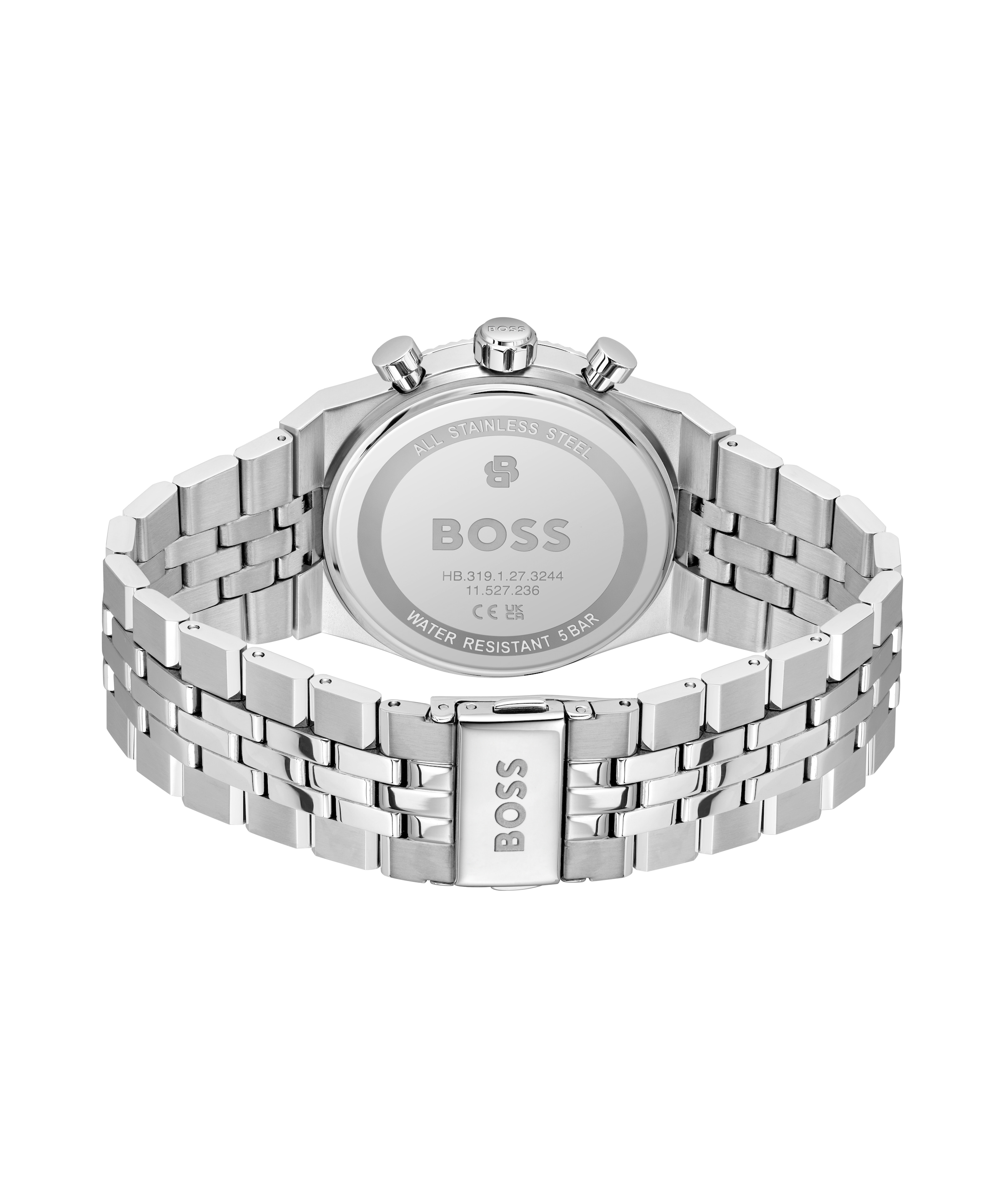 BOSS Chronograph »CANDOR PRIME« Quarzuhr, Armbanduhr, Herrenuhr, Edelstahlarmband, analog, Tag