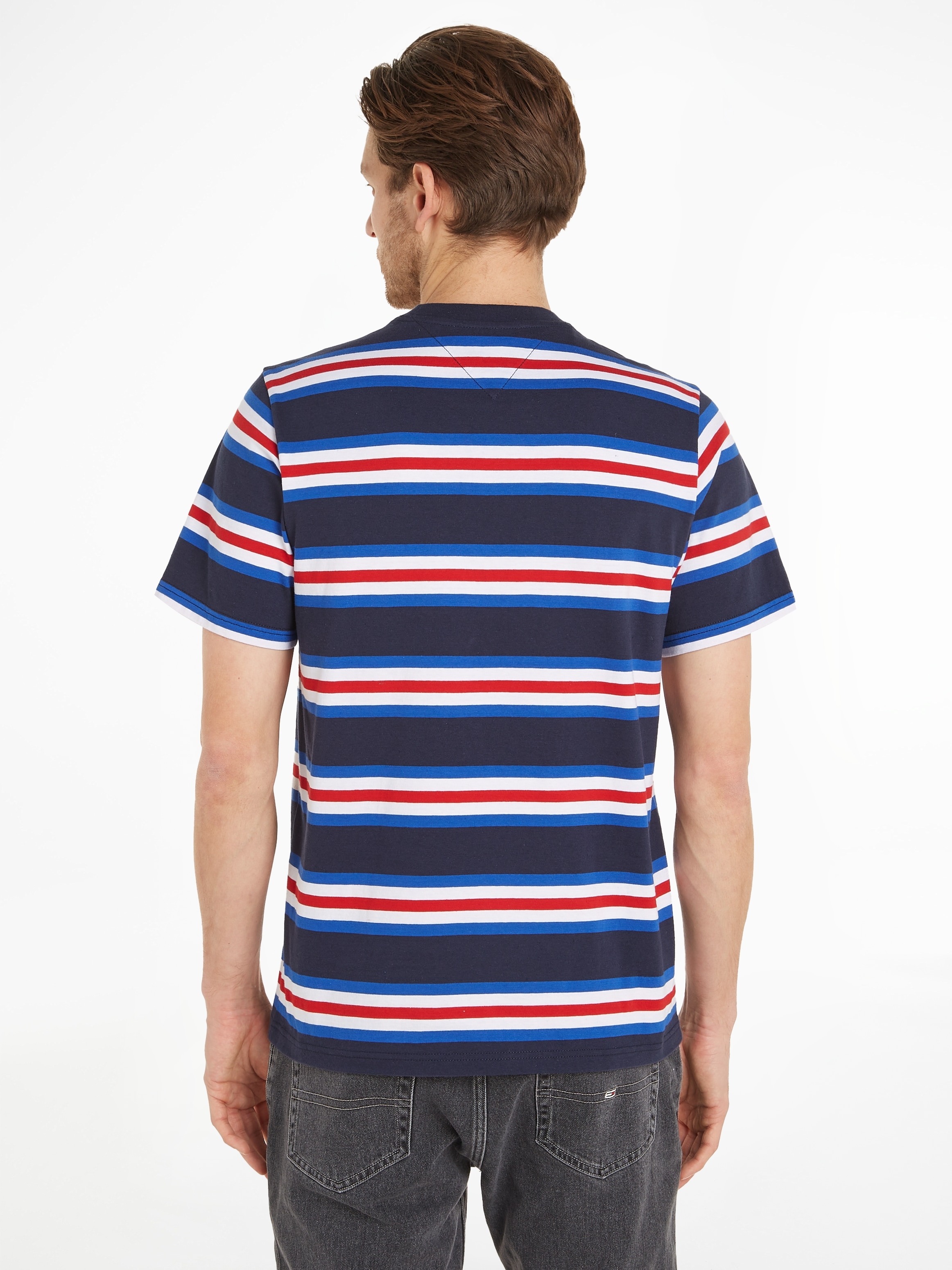 Tommy Jeans T-Shirt »TJM REG bei ♕ FLAG STRIPE TEE«