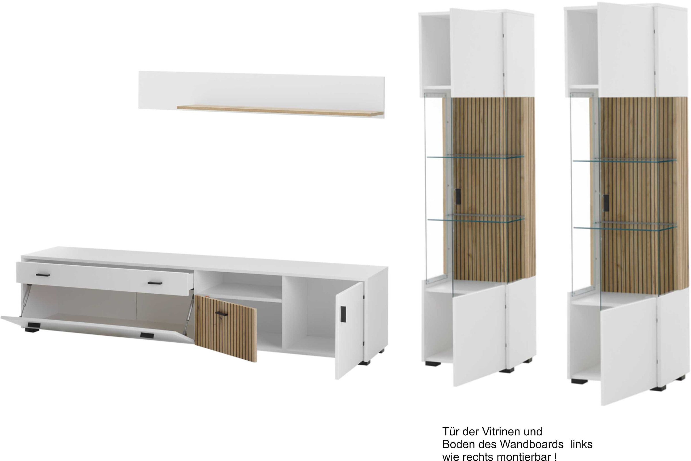 Home affaire Wohnwand »HUDSON« Set, 4 Stk. tlg.