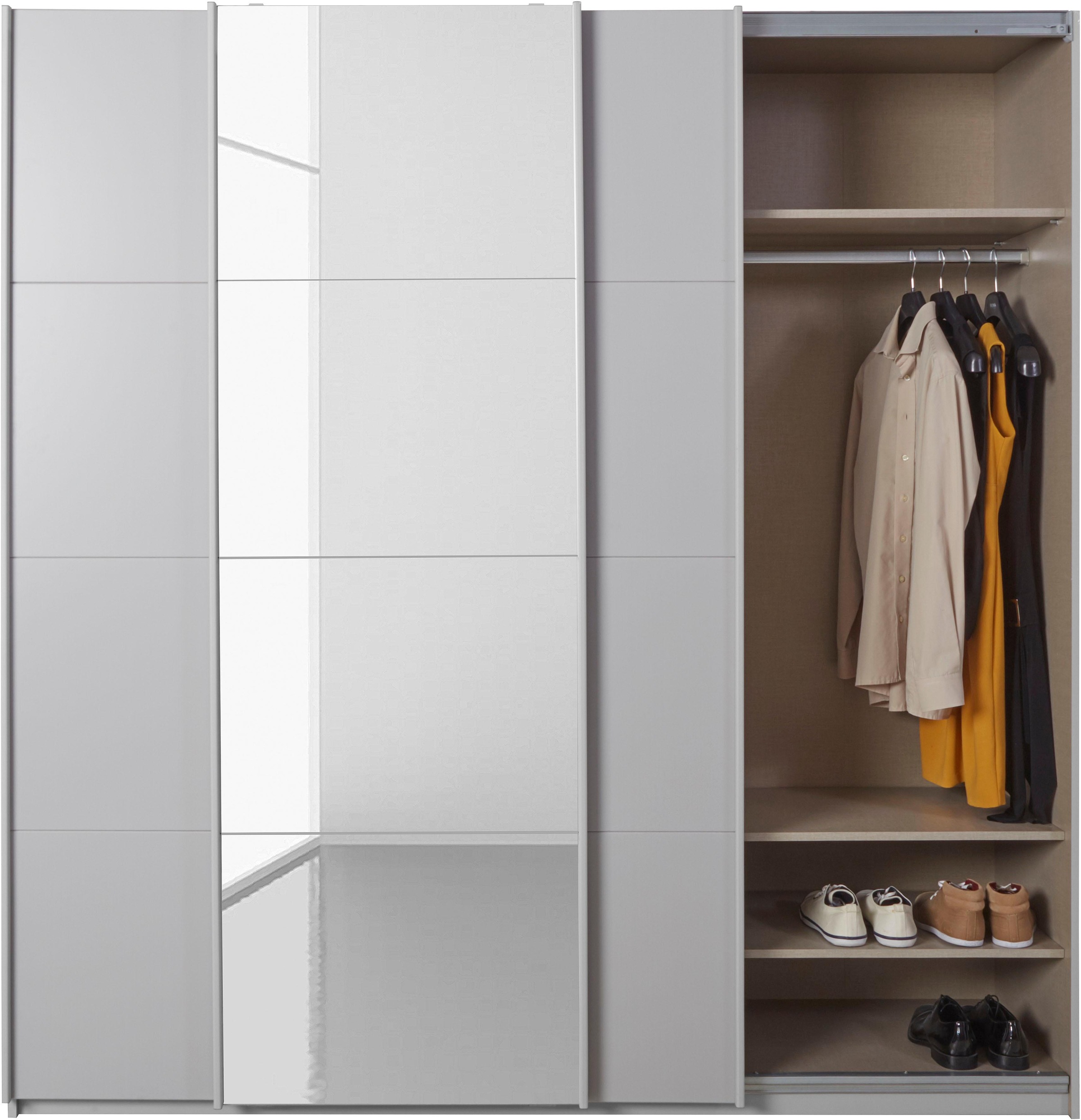rauch Schwebetürenschrank »Kleiderschrank Schrank Garderobe Wäscheschrank BESTSELLER KEPAN«, inkl. Schubladen-Einsatz und extra Einlegeböden MADE IN GERMANY