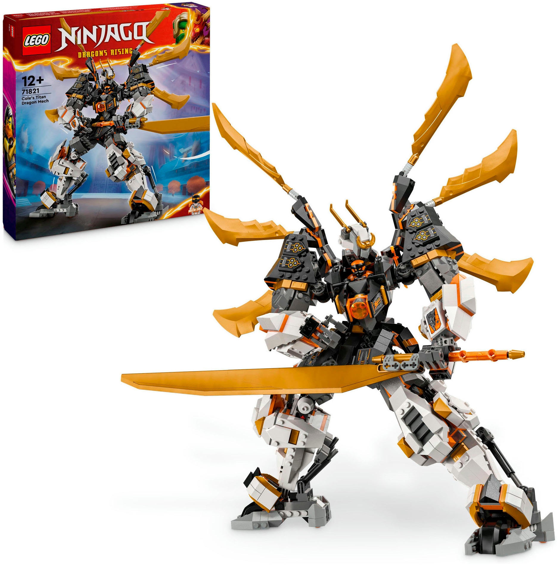 Konstruktionsspielsteine »Coles Titandrachen-Mech (71821), LEGO Ninjago«, (1055 St.),...