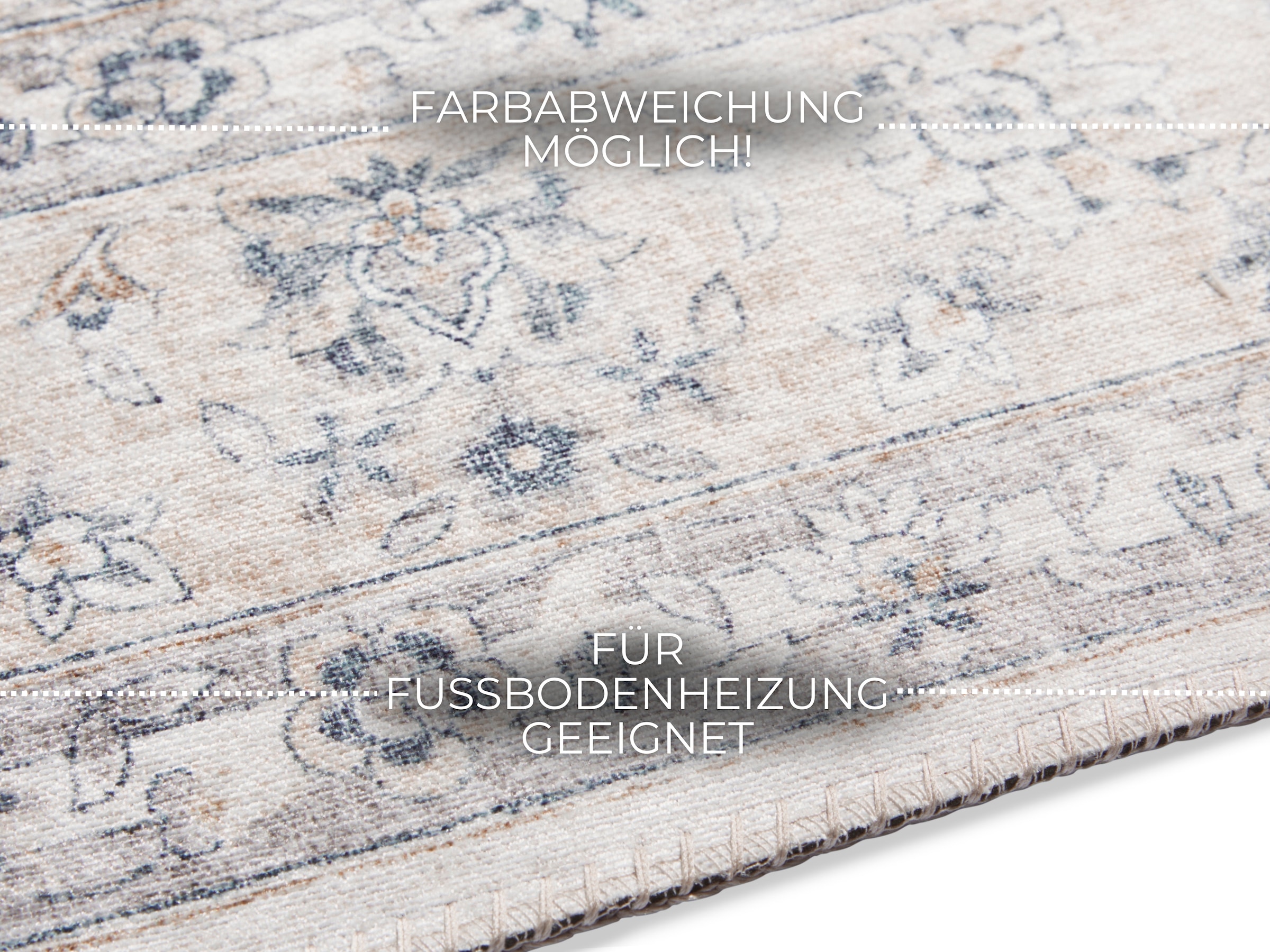 ELLE DECORATION Teppich »Nain« rechteckig 7 mm Höhe Orientalisch, Läufer, Kurzflor, Wohnzimmer, Schlafzimmer, Vintage-Look