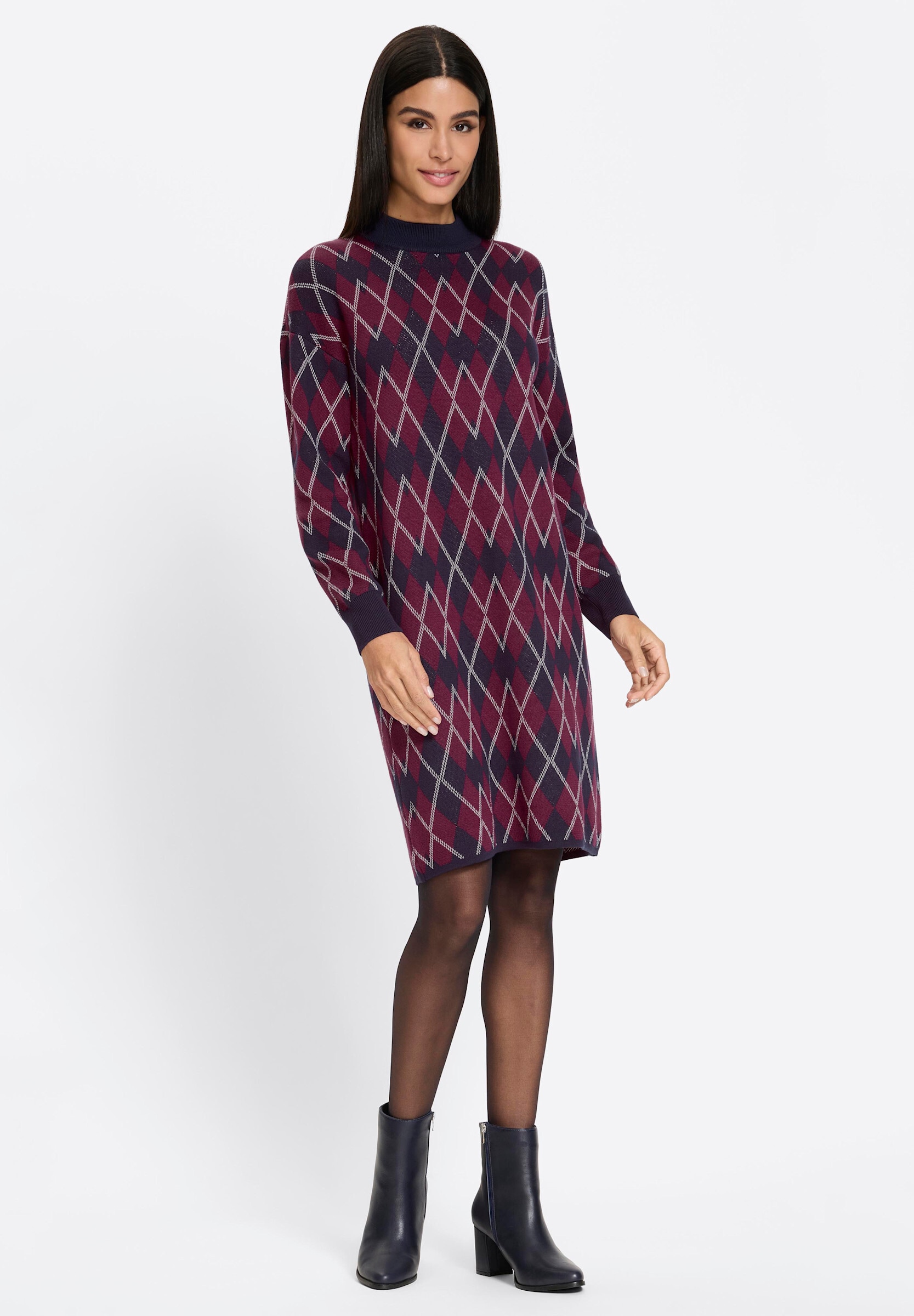 heine Strickkleid »Strickkleid Strickkleid mit Glanzgarn« Ohne Tasche