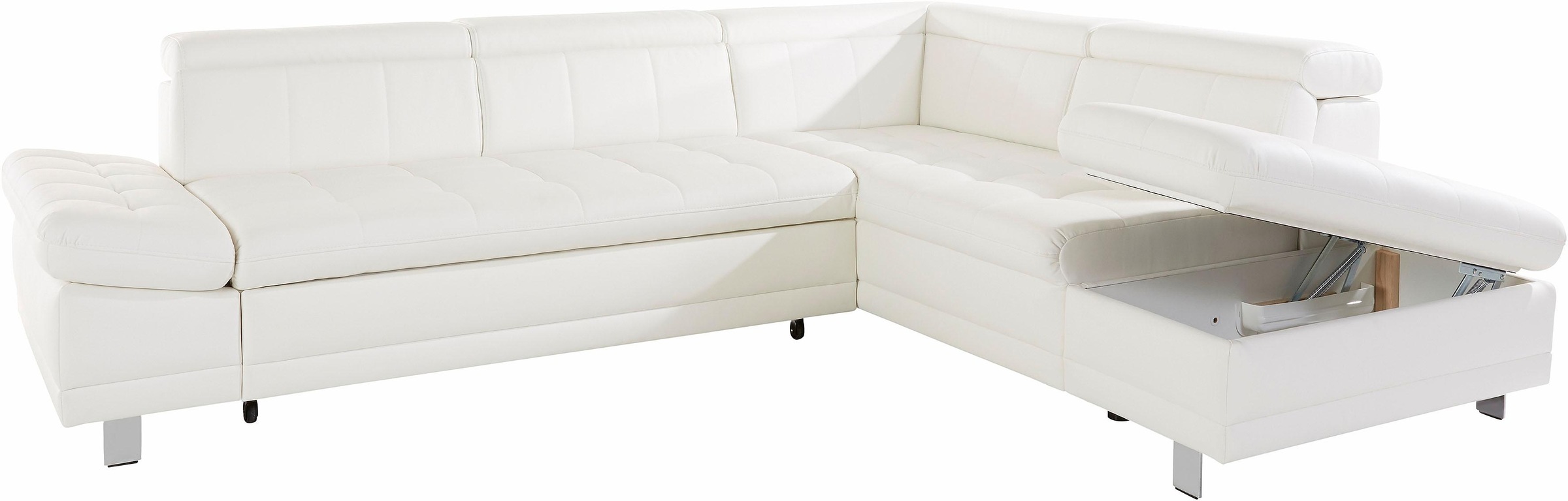 sit&more Ecksofa »Limit L-Form«, wahlweise mit Bettfunktion und Bettkasten