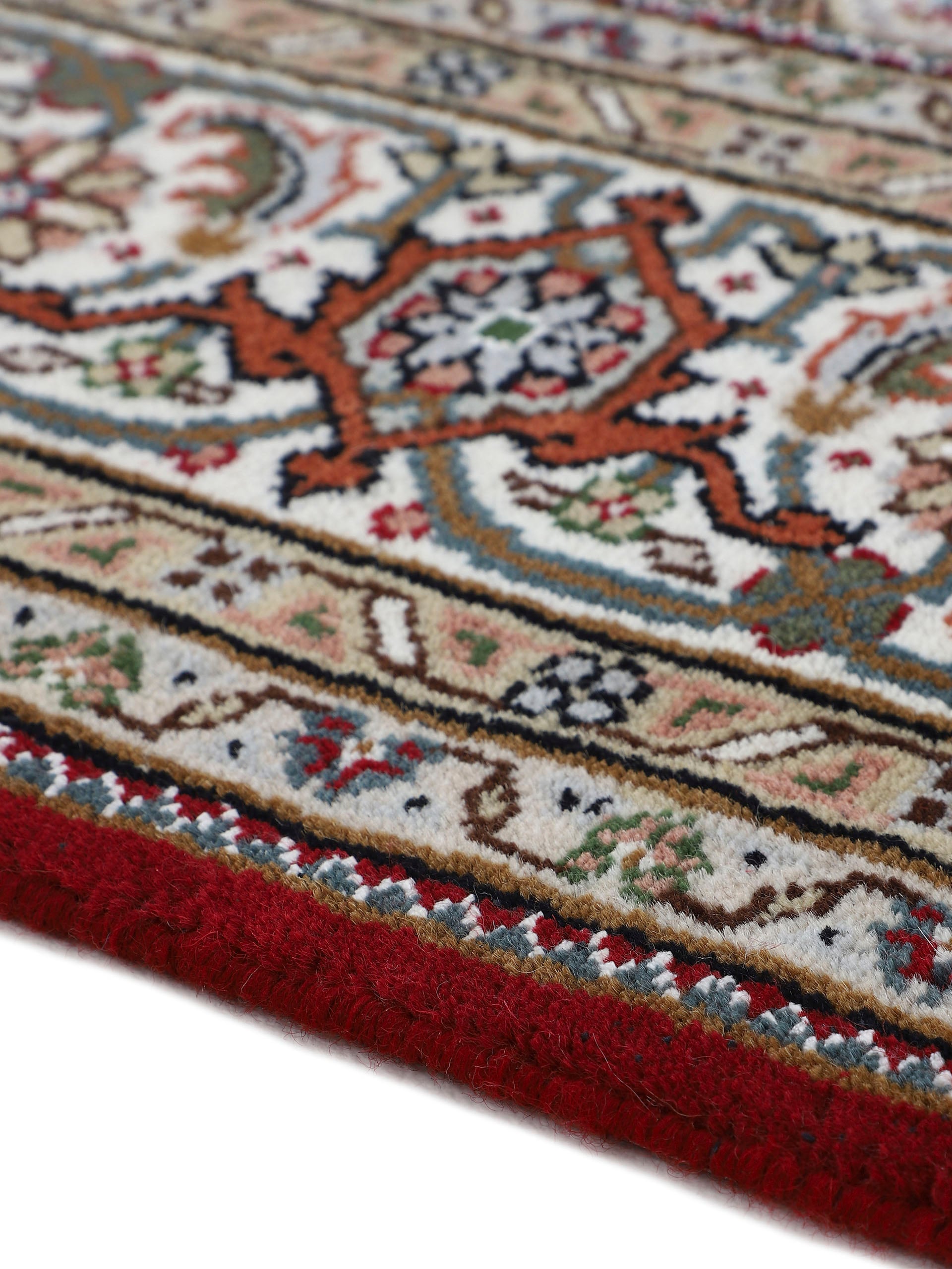 Woven Arts Orientteppich »Tabriz Mahi,  auch als Läufer«, rechteckig, 15 mm Höhe, handgeknüpft, Wohnzimmer, reine Wolle