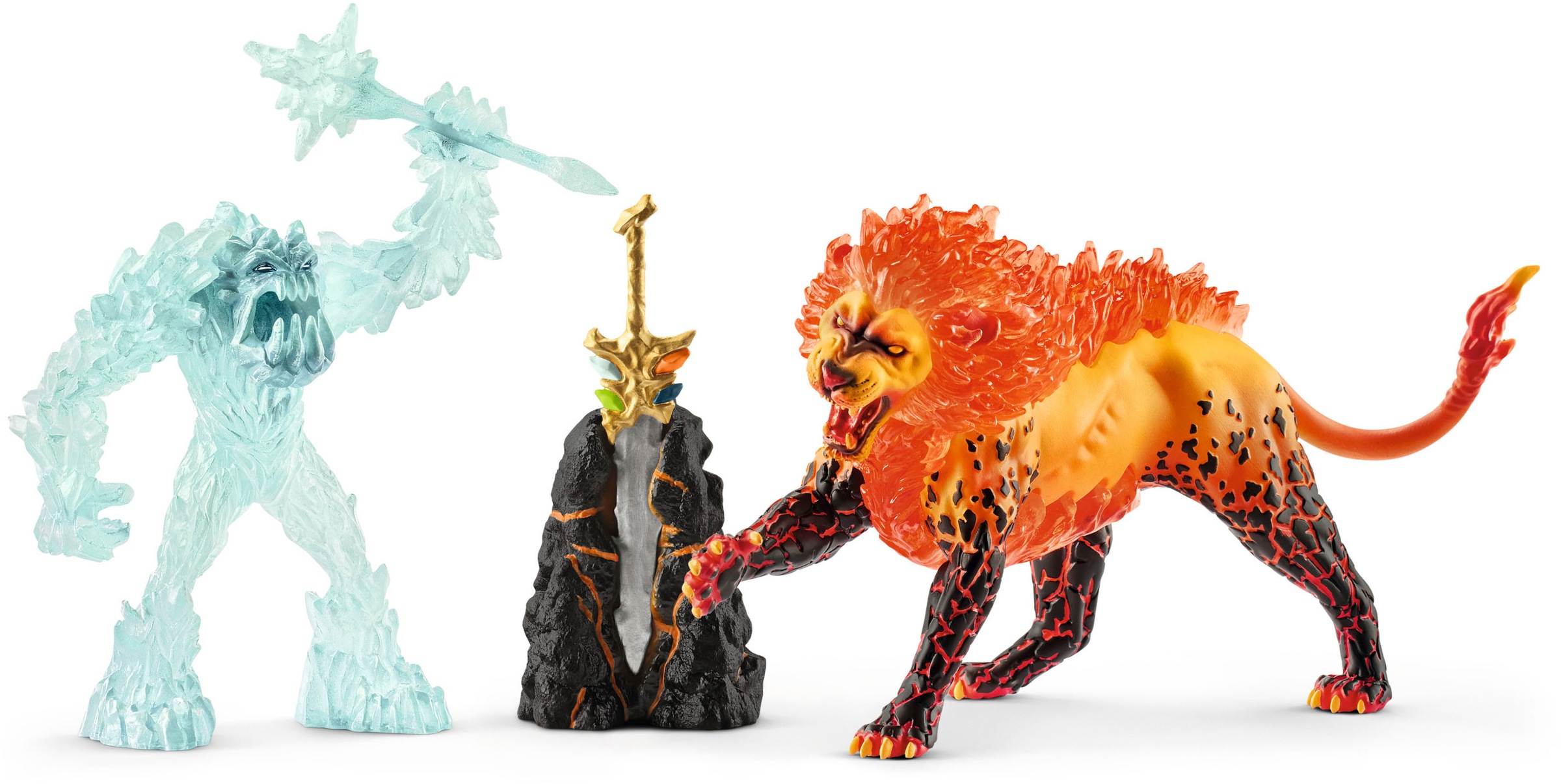 Schleich® Spielfigur »ELDRADOR, Kampf Frostmonster vs. Feuerlöwe (42455)«  bei Universal.at