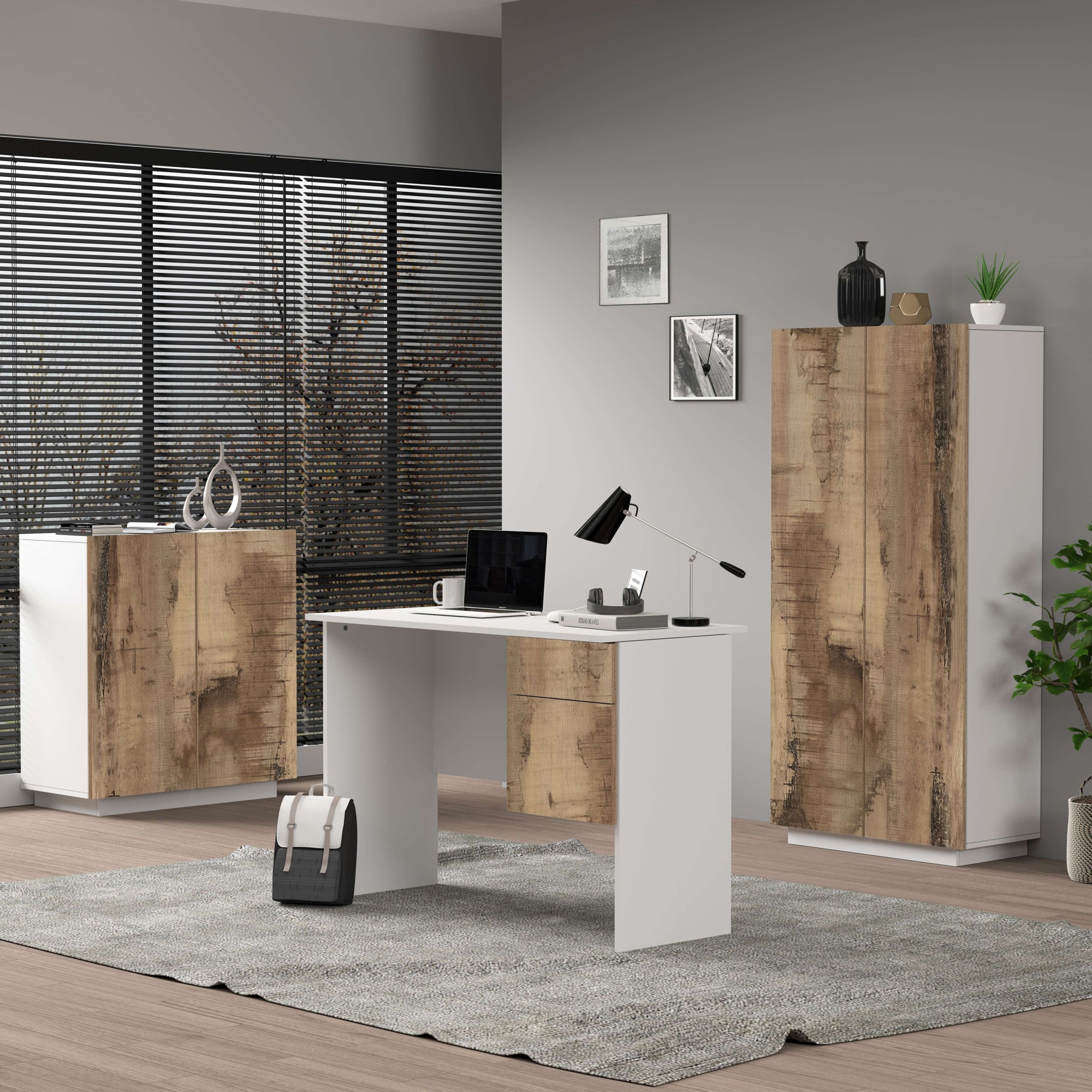 INOSIGN Aktenschrank »Coro, Mehrzweckschrank, Büroschrank mit 2 Türen«, & verstellbare Einlegeböden, Höhe 86 oder 166 cm, Made in Italy