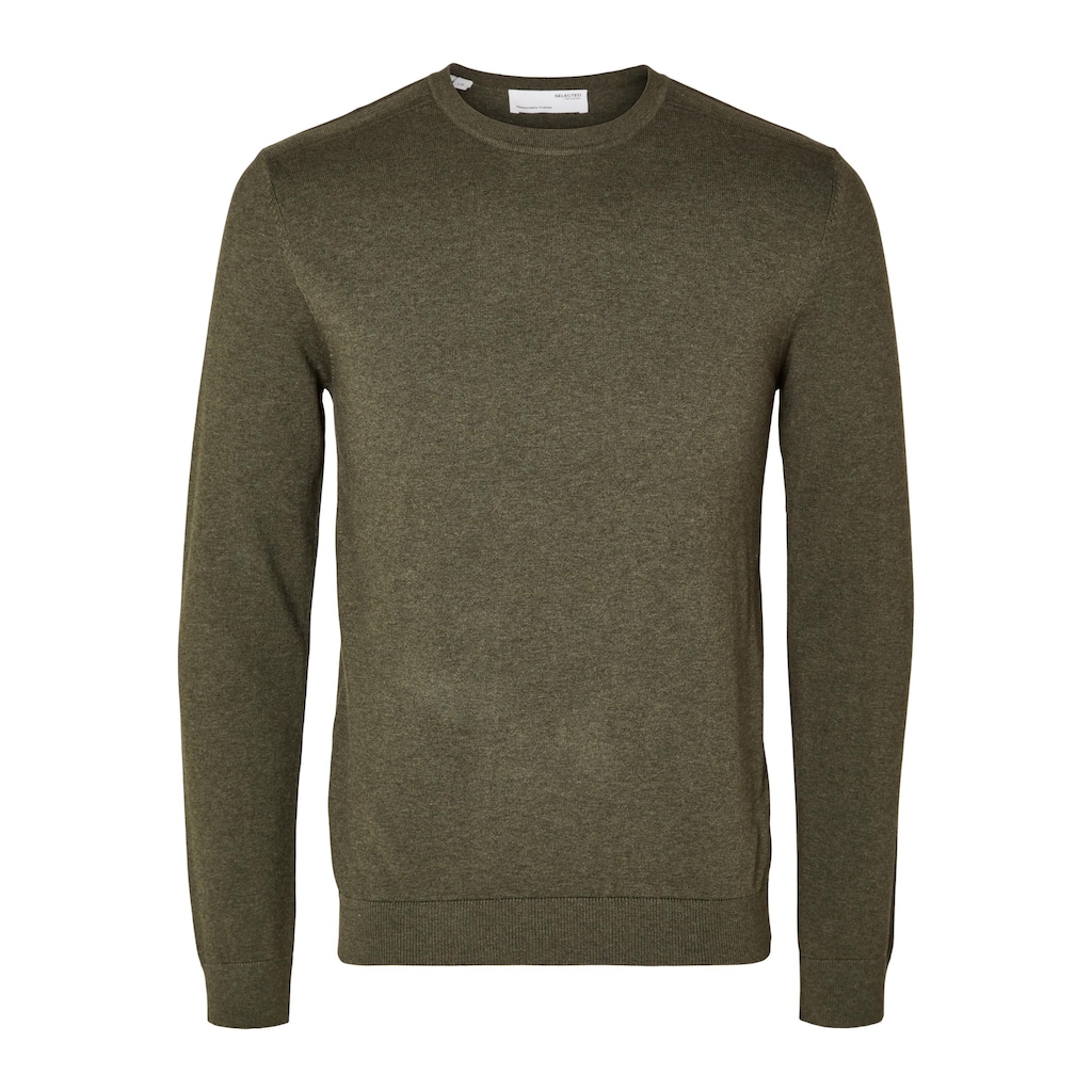 SELECTED HOMME Strickpullover »SLHBERG CREW NECK NOOS«