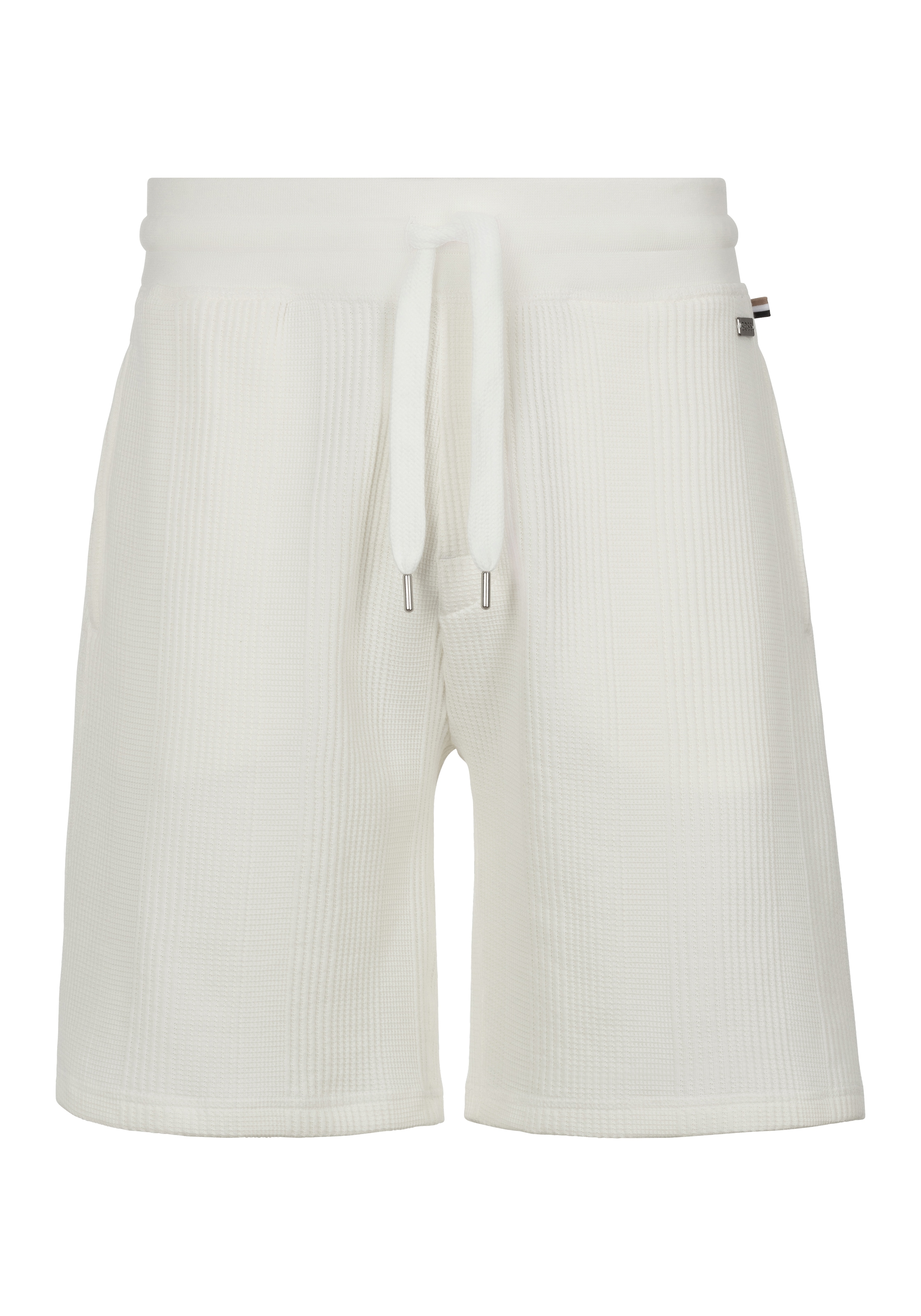 BOSS Sweatshorts »Sweatshorts Structure Sho«, kurze Hose mit Strickeinsätzen
