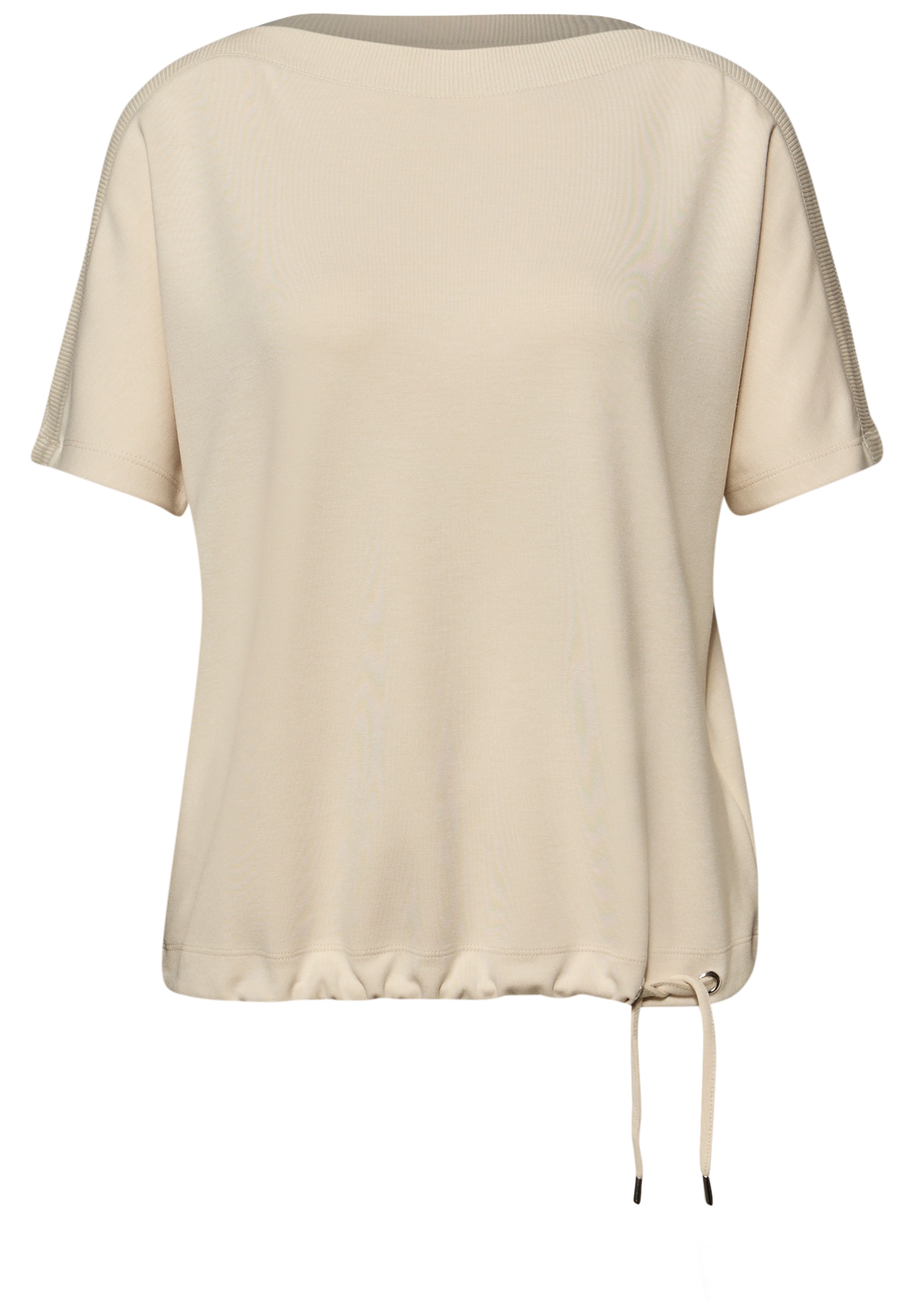 STREET ONE Kurzarmshirt mit elastischem Bund