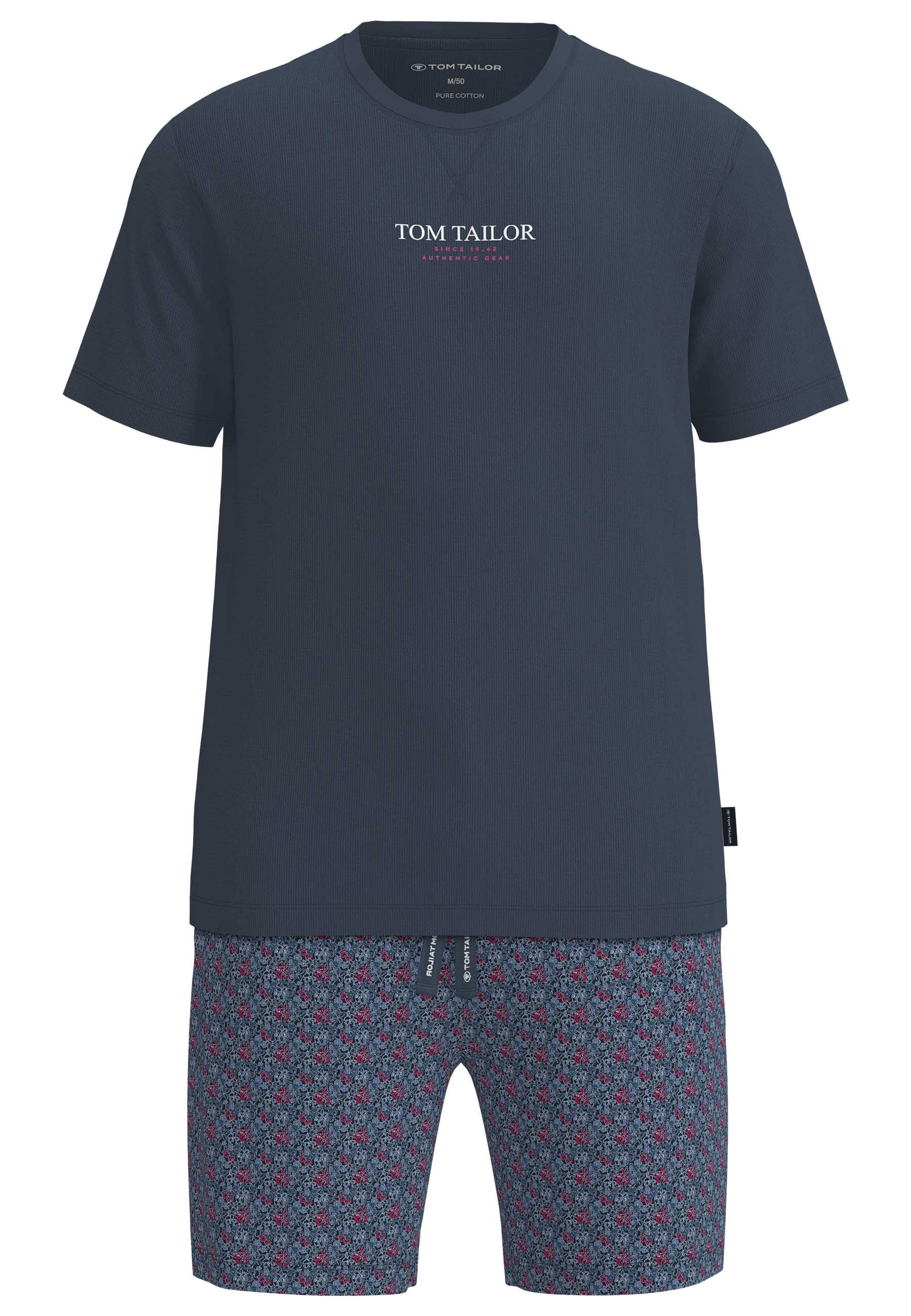 TOM TAILOR Shorty aus Baumwolle, Single Jersey Material, für Sleepwear